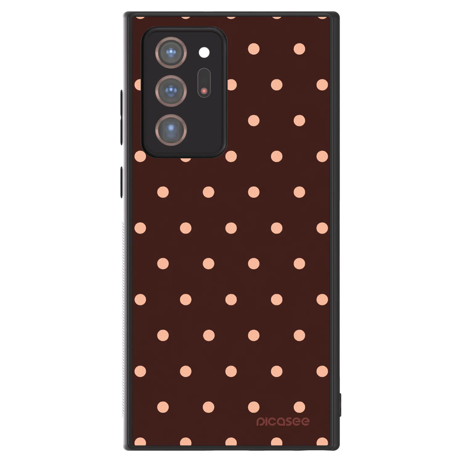 Picasee ULTIMATE CASE Samsung Galaxy Note 20 Ultra - készülékre - Peach Dots & Chocolate