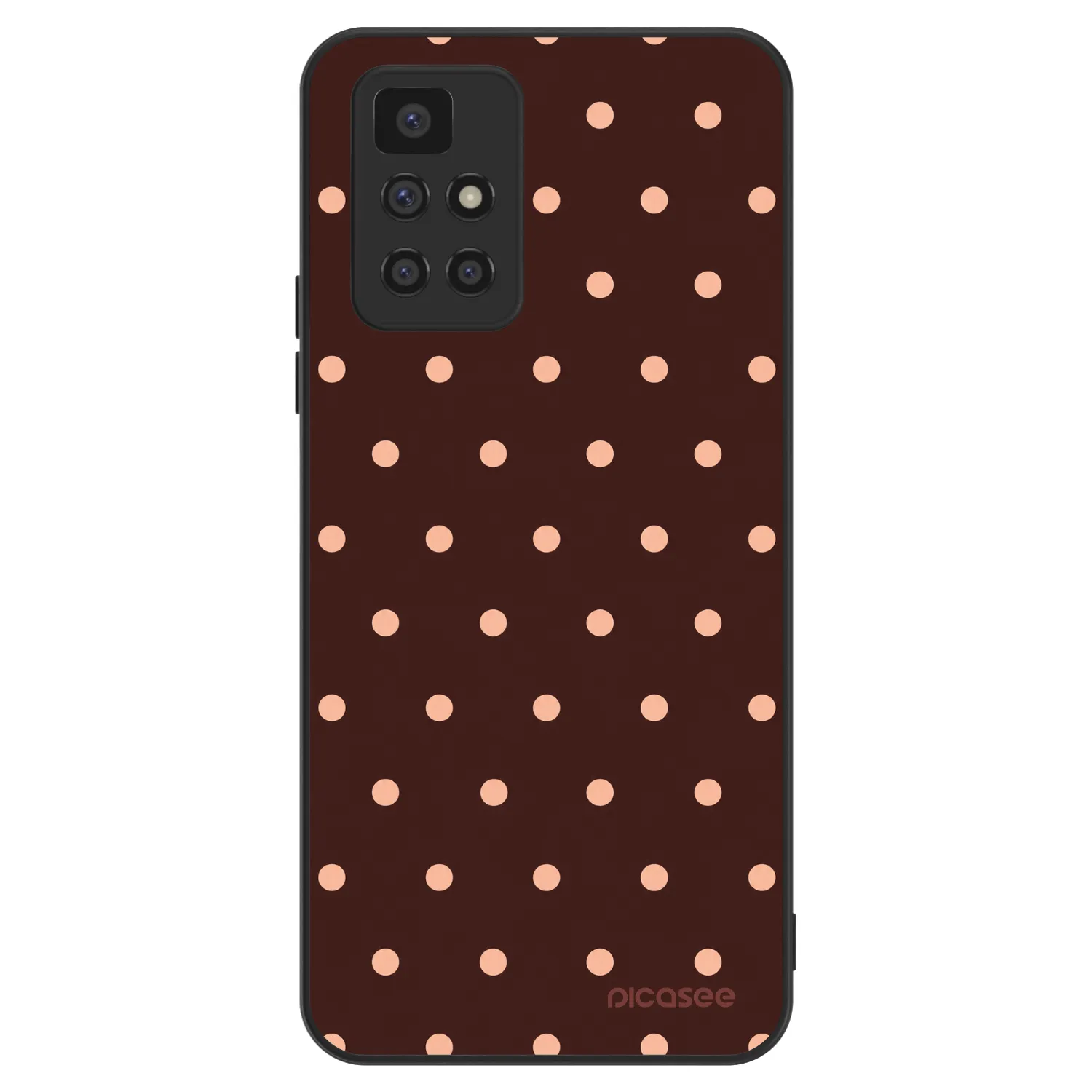 Picasee ULTIMATE CASE Xiaomi Redmi 10 - készülékre - Peach Dots & Chocolate