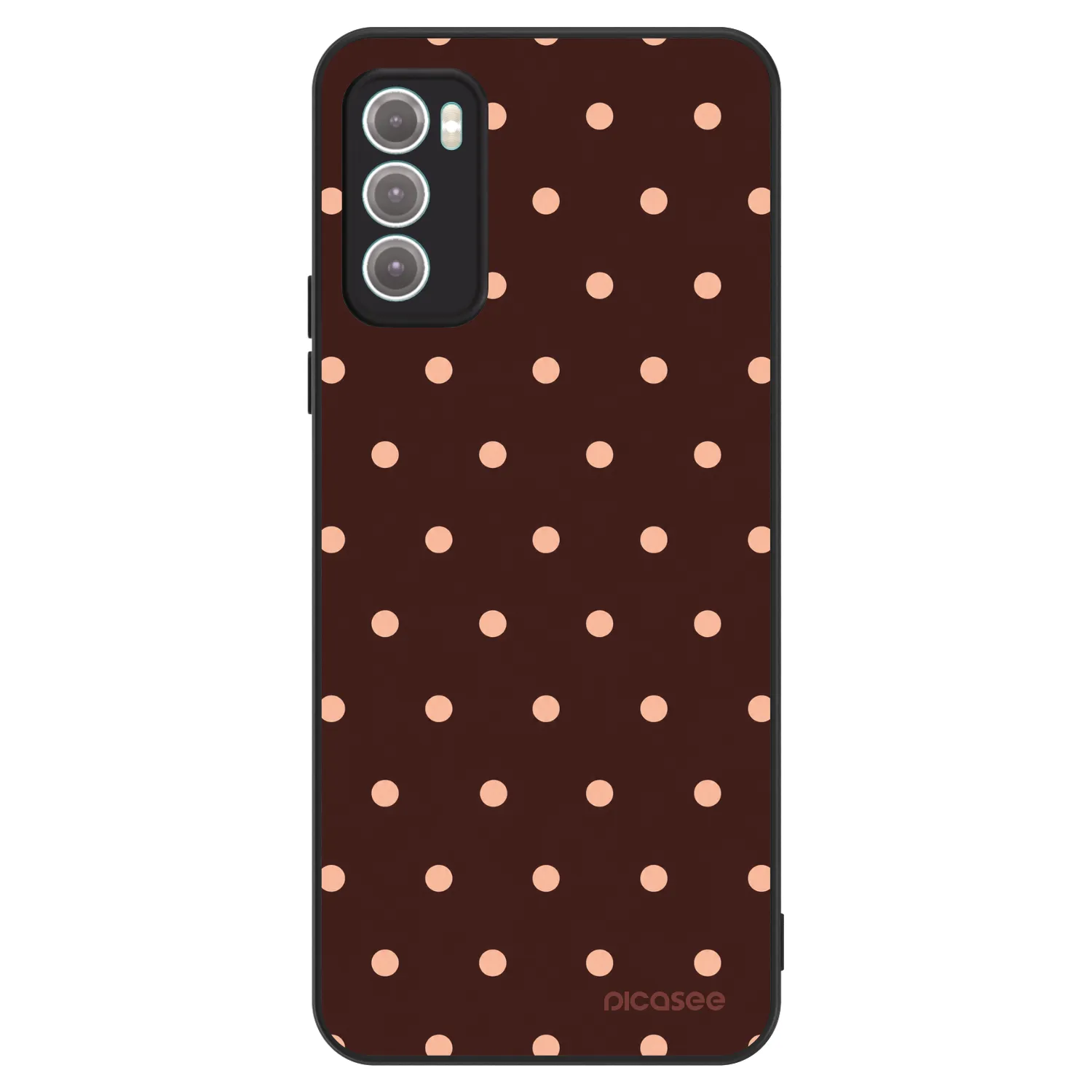 Picasee ULTIMATE CASE Motorola Moto G60 - készülékre - Peach Dots & Chocolate
