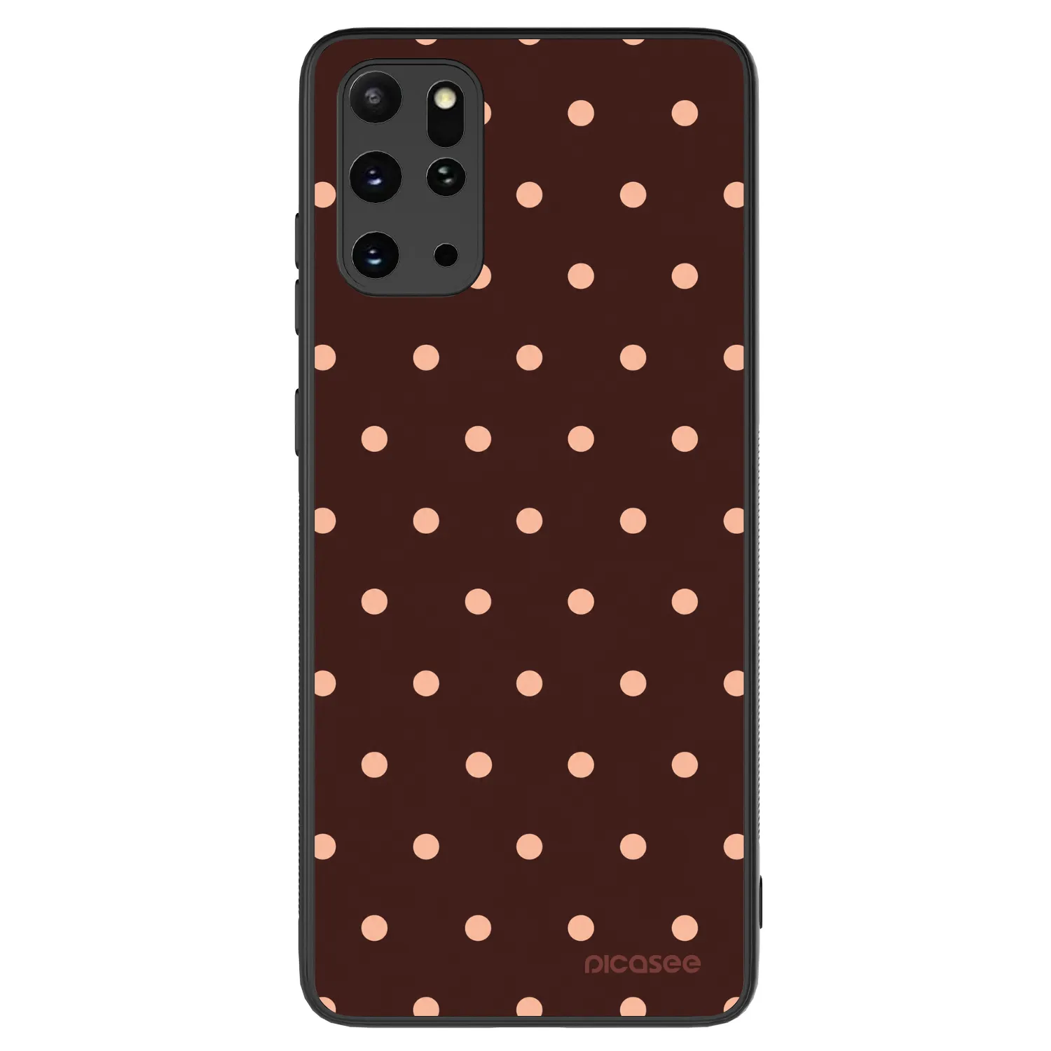 Picasee ULTIMATE CASE Samsung Galaxy S20+ G985F - készülékre - Peach Dots & Chocolate