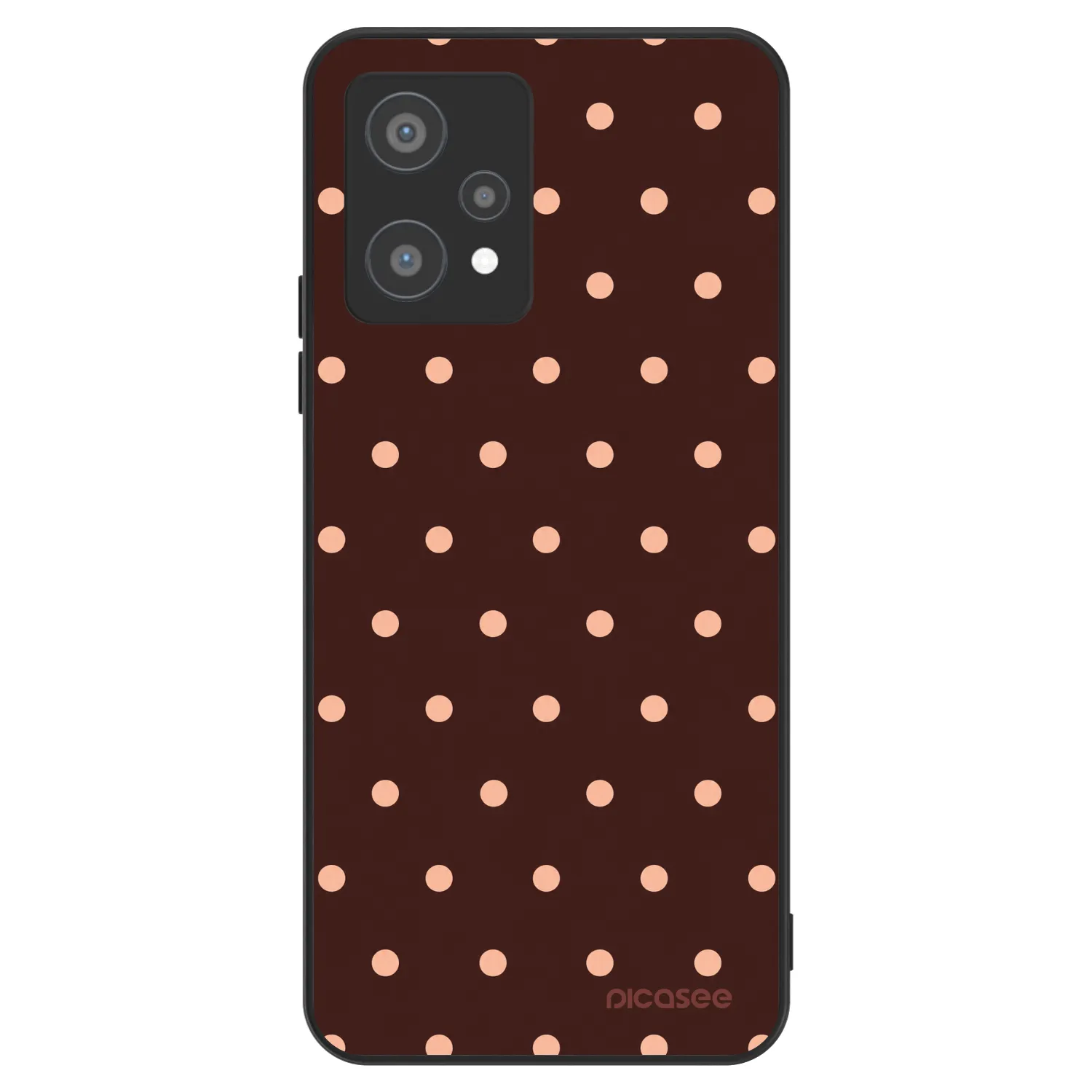 Picasee ULTIMATE CASE Realme 9 Pro 5G - készülékre - Peach Dots & Chocolate