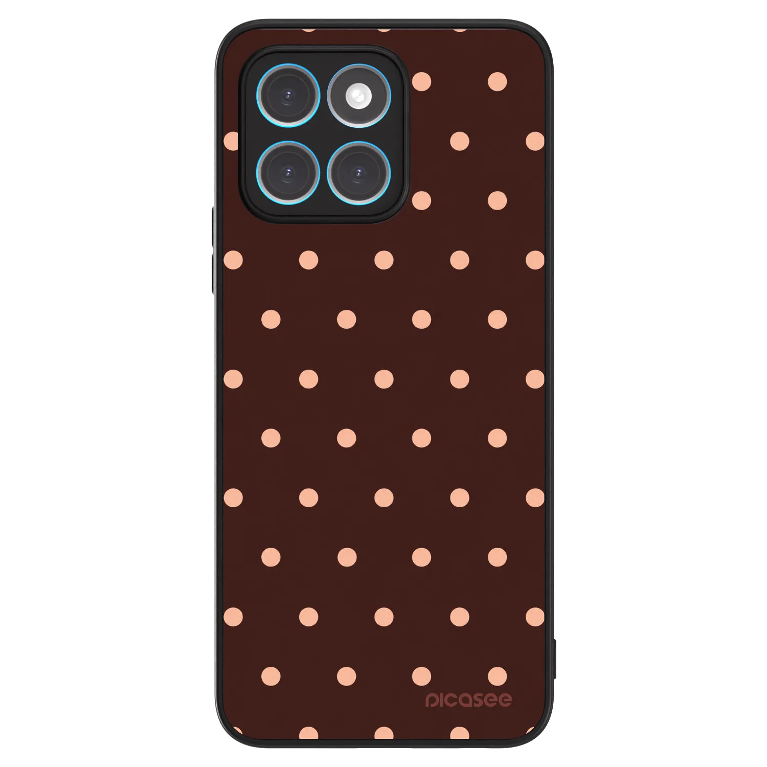 Picasee ULTIMATE CASE Honor X8 4G - készülékre - Peach Dots & Chocolate