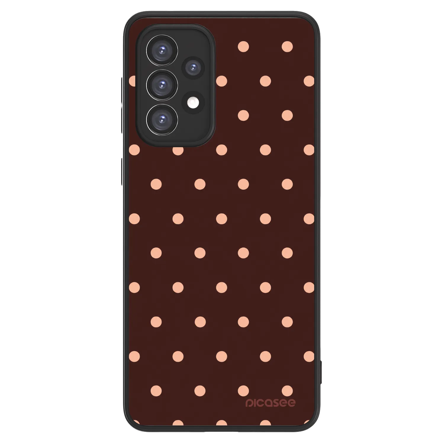 Picasee ULTIMATE CASE Samsung Galaxy A33 5G A336 - készülékre - Peach Dots & Chocolate