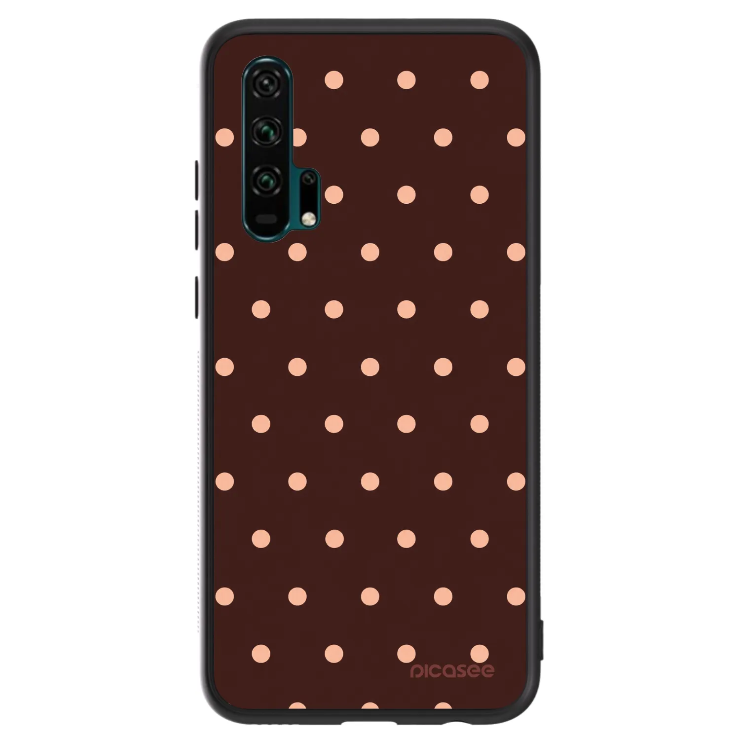 Picasee ULTIMATE CASE Honor 20 Pro - készülékre - Peach Dots & Chocolate