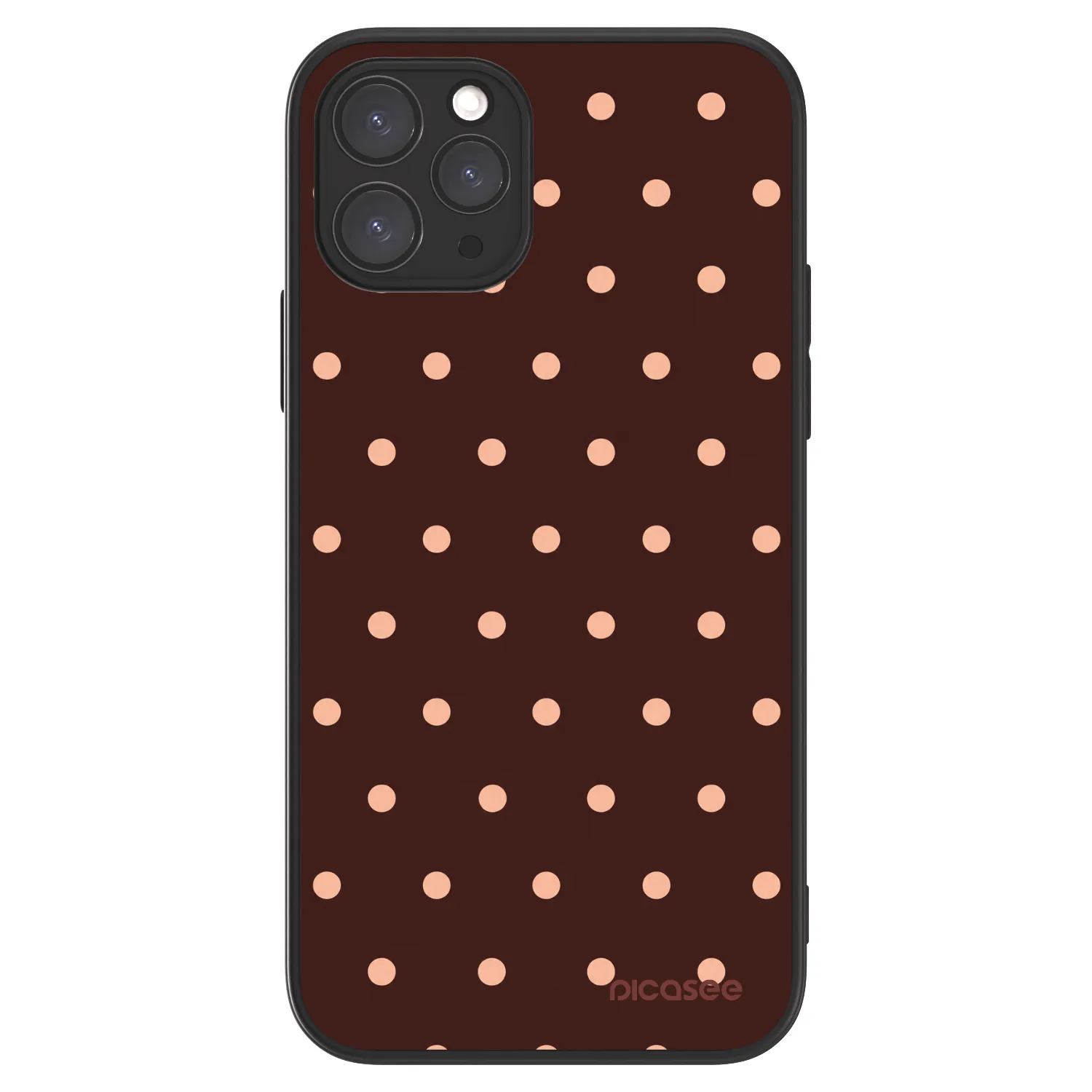Picasee ULTIMATE CASE MagSafe Apple iPhone 11 Pro - készülékre - Peach Dots & Chocolate