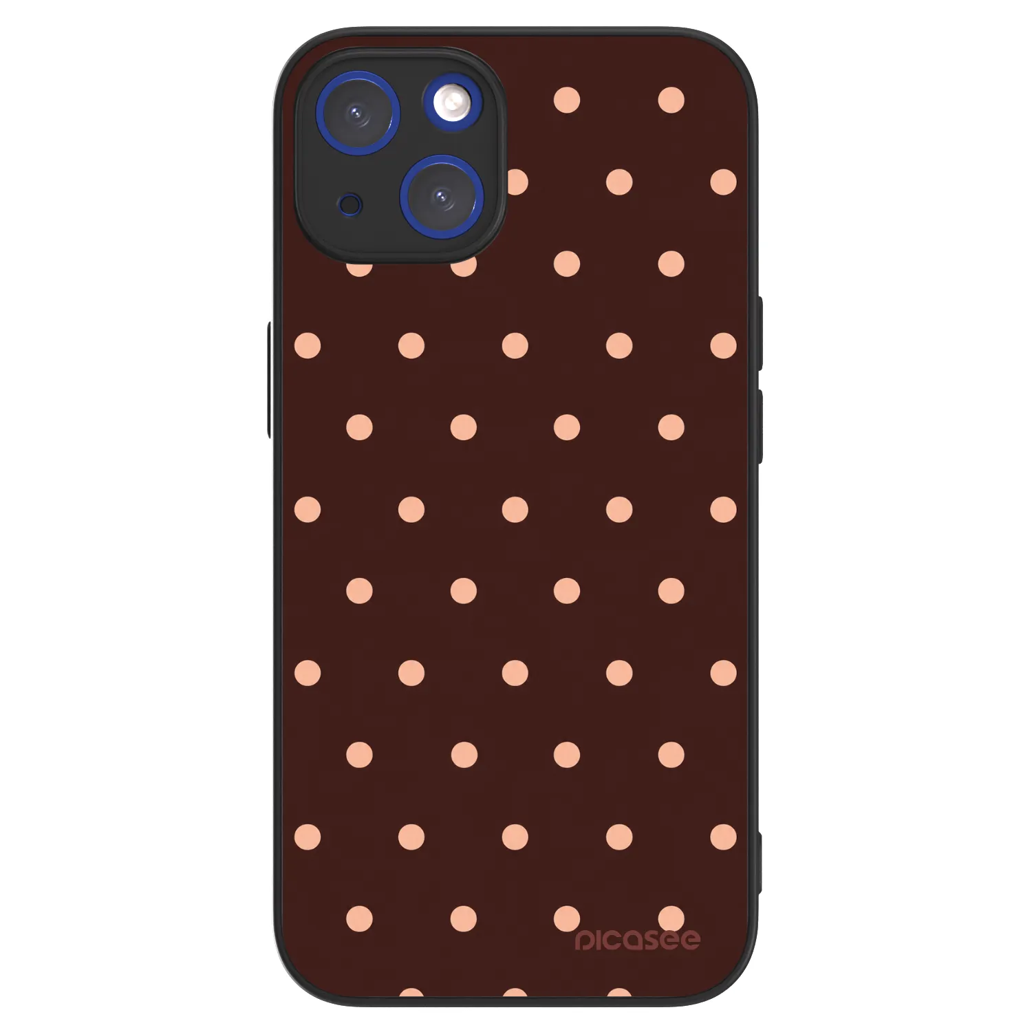 Picasee ULTIMATE CASE MagSafe Apple iPhone 14 - készülékre - Peach Dots & Chocolate