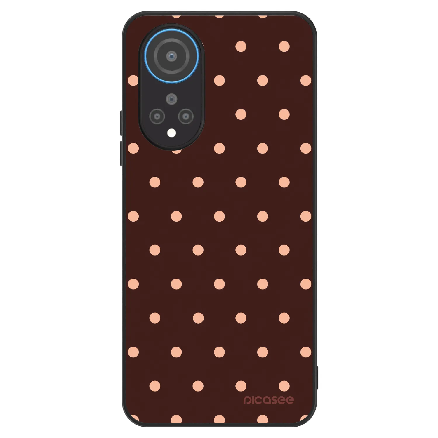 Picasee ULTIMATE CASE Honor X7 - készülékre - Peach Dots & Chocolate