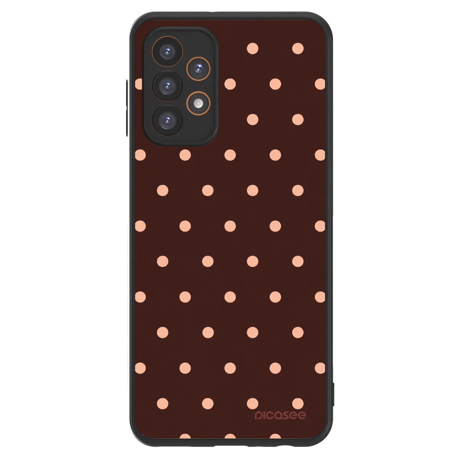 Picasee ULTIMATE CASE Samsung Galaxy A23 A236B 5G - készülékre - Peach Dots & Chocolate