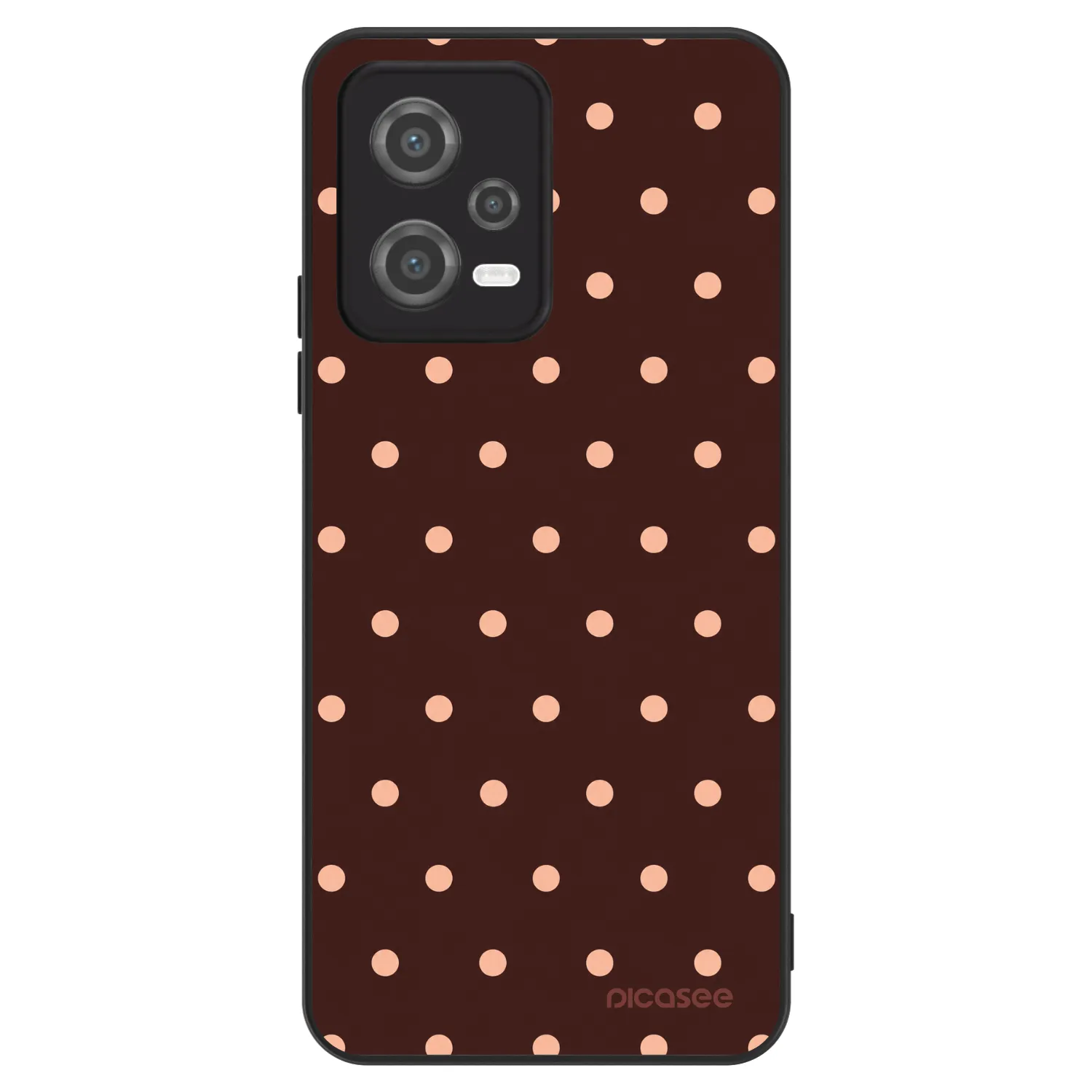 Picasee ULTIMATE CASE Xiaomi Poco X5 - készülékre - Peach Dots & Chocolate
