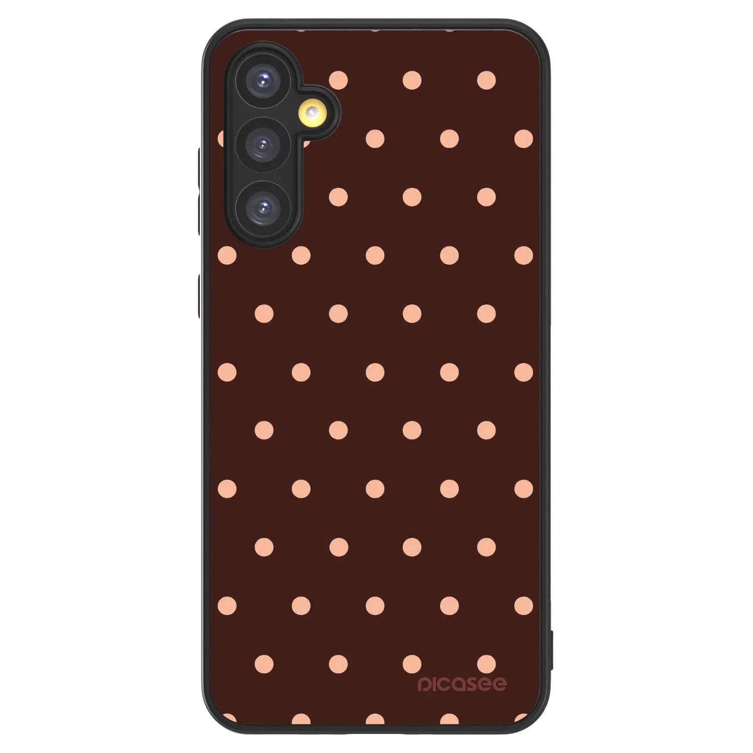 Picasee ULTIMATE CASE Samsung Galaxy A34 5G A346B - készülékre - Peach Dots & Chocolate