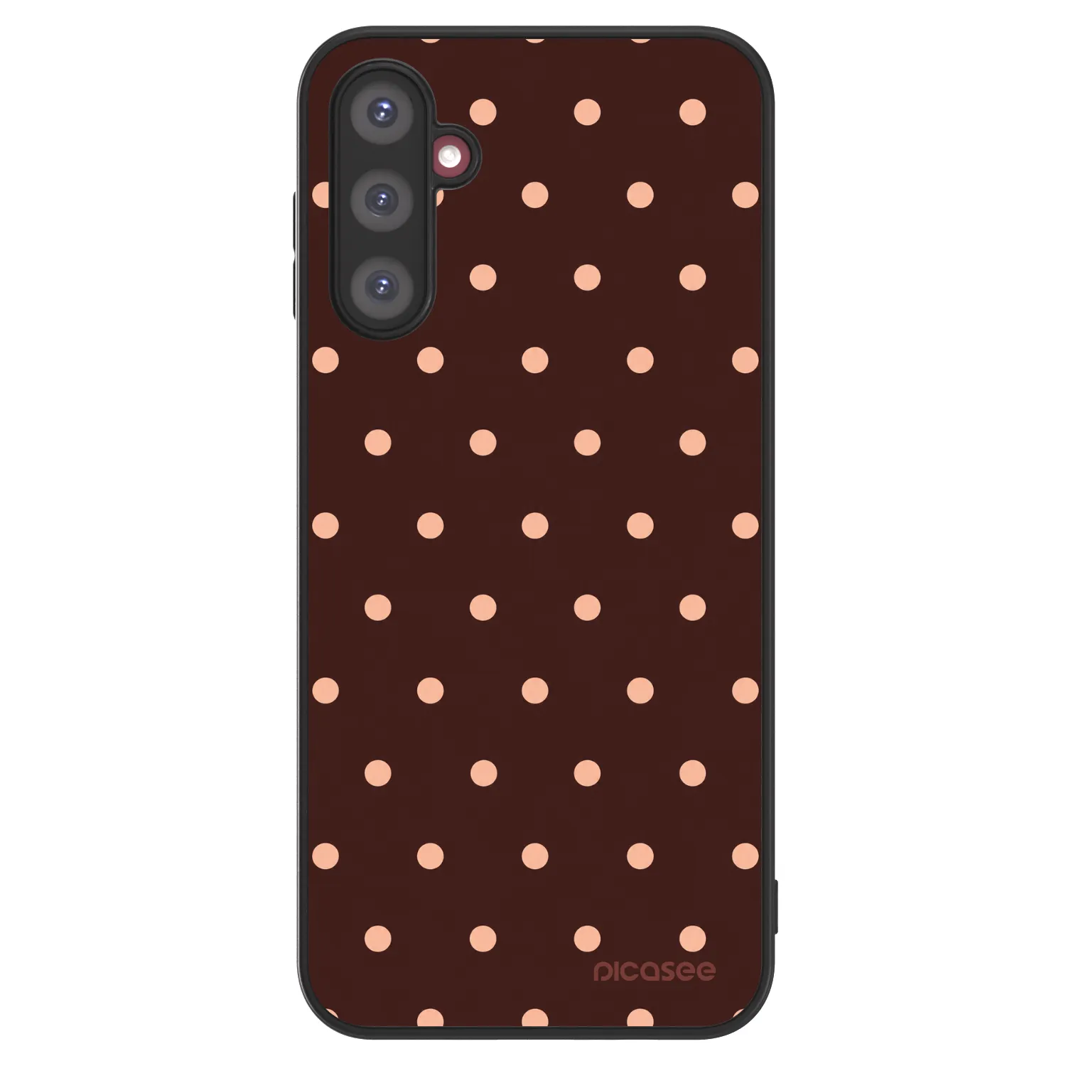 Picasee ULTIMATE CASE Samsung Galaxy A14 5G A146P - készülékre - Peach Dots & Chocolate