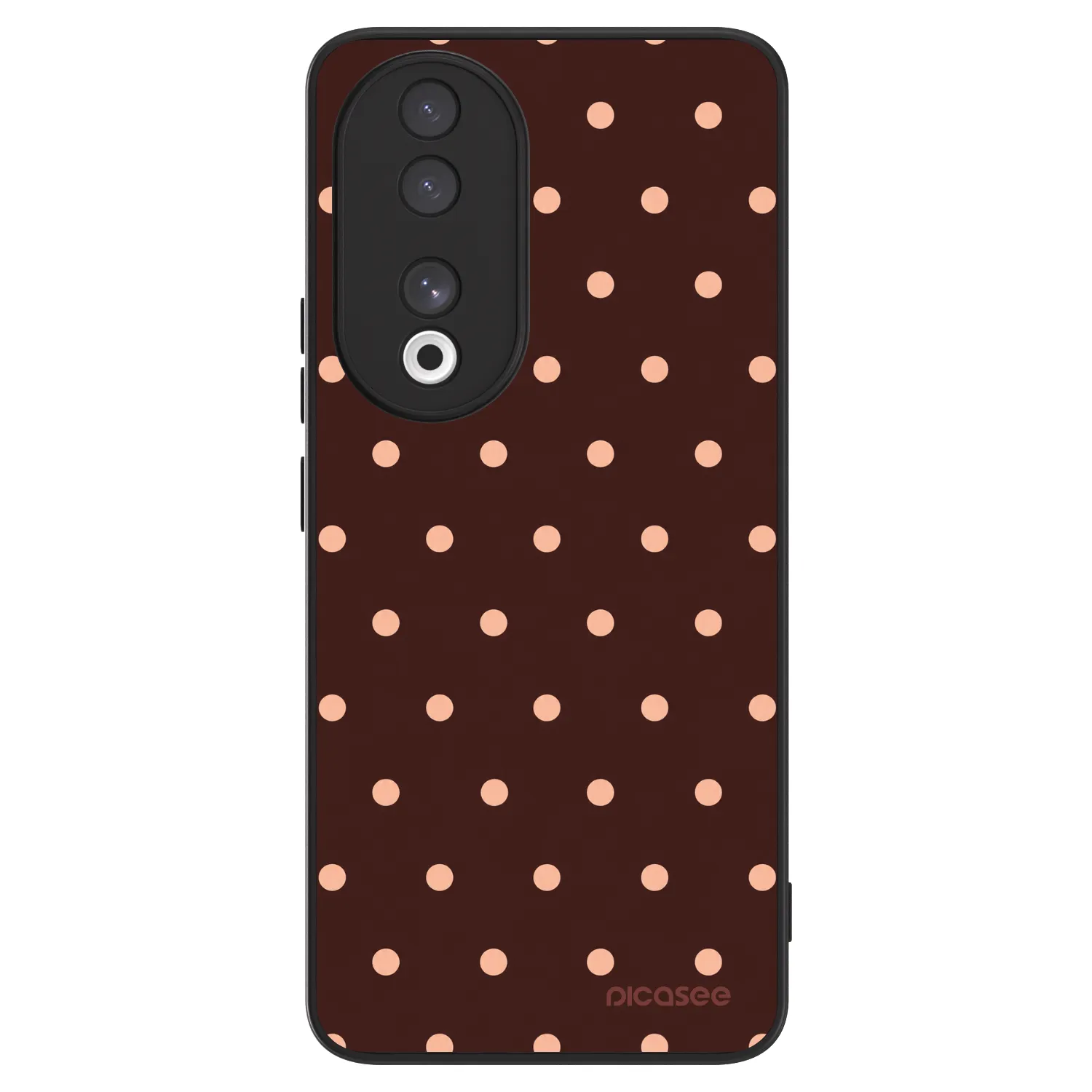 Picasee ULTIMATE CASE Honor 90 5G - készülékre - Peach Dots & Chocolate