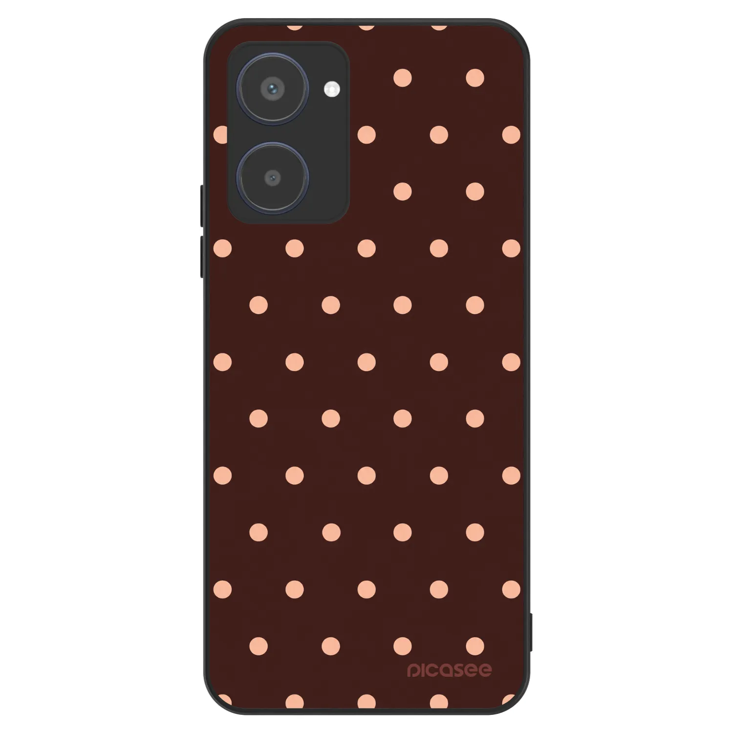 Picasee ULTIMATE CASE Realme 10 4G - készülékre - Peach Dots & Chocolate