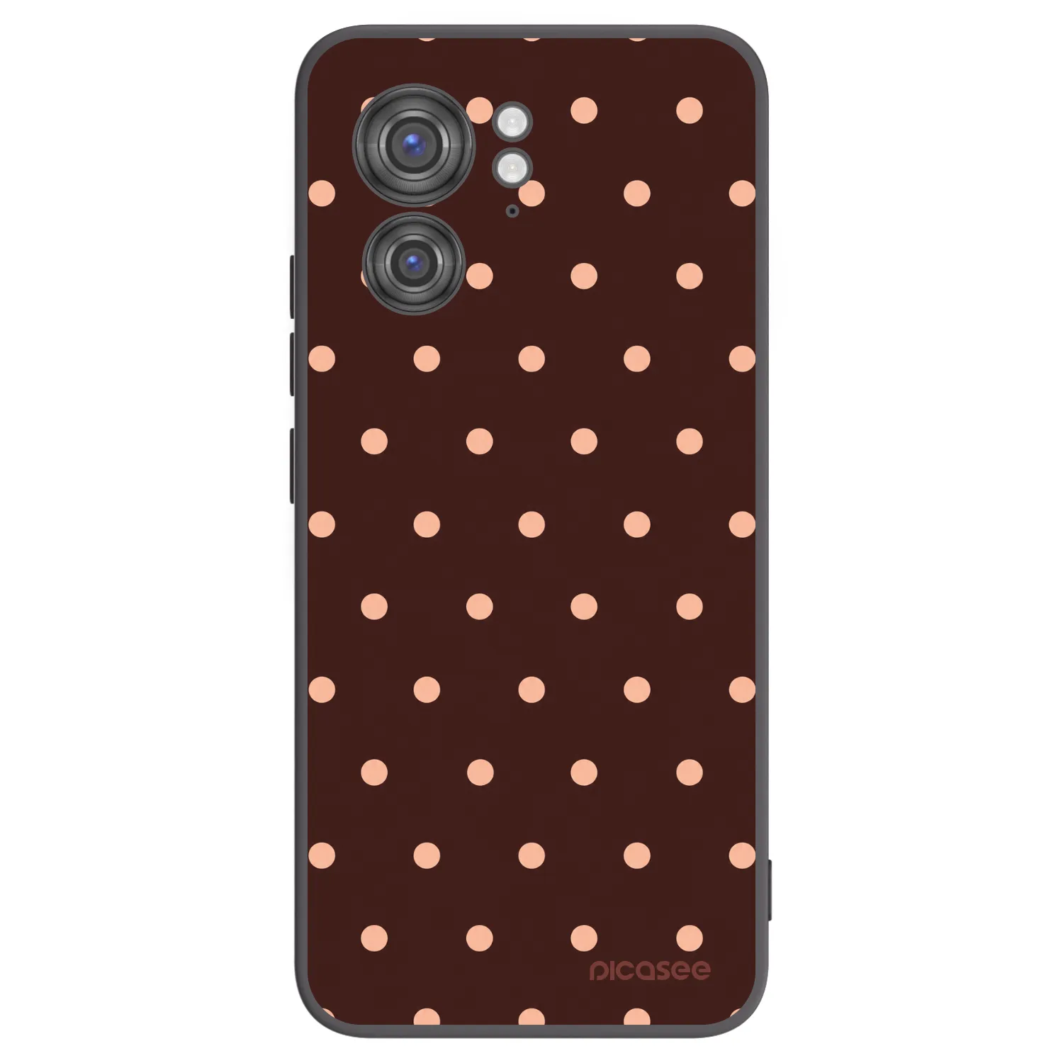 Picasee fekete szilikon tok az alábbi mobiltelefonokra Motorola Edge 40 - Peach Dots & Chocolate