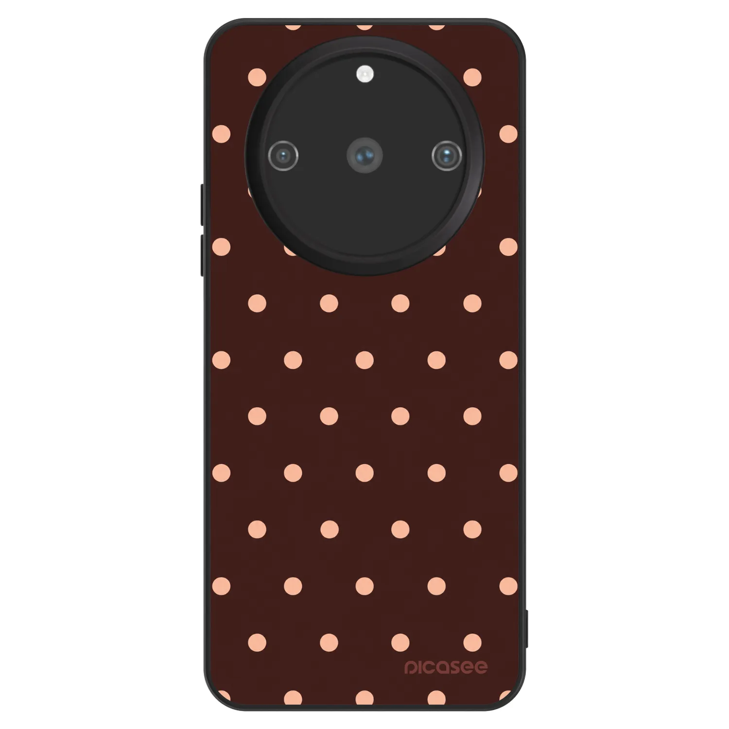Picasee ULTIMATE CASE Realme 11 Pro+ - készülékre - Peach Dots & Chocolate