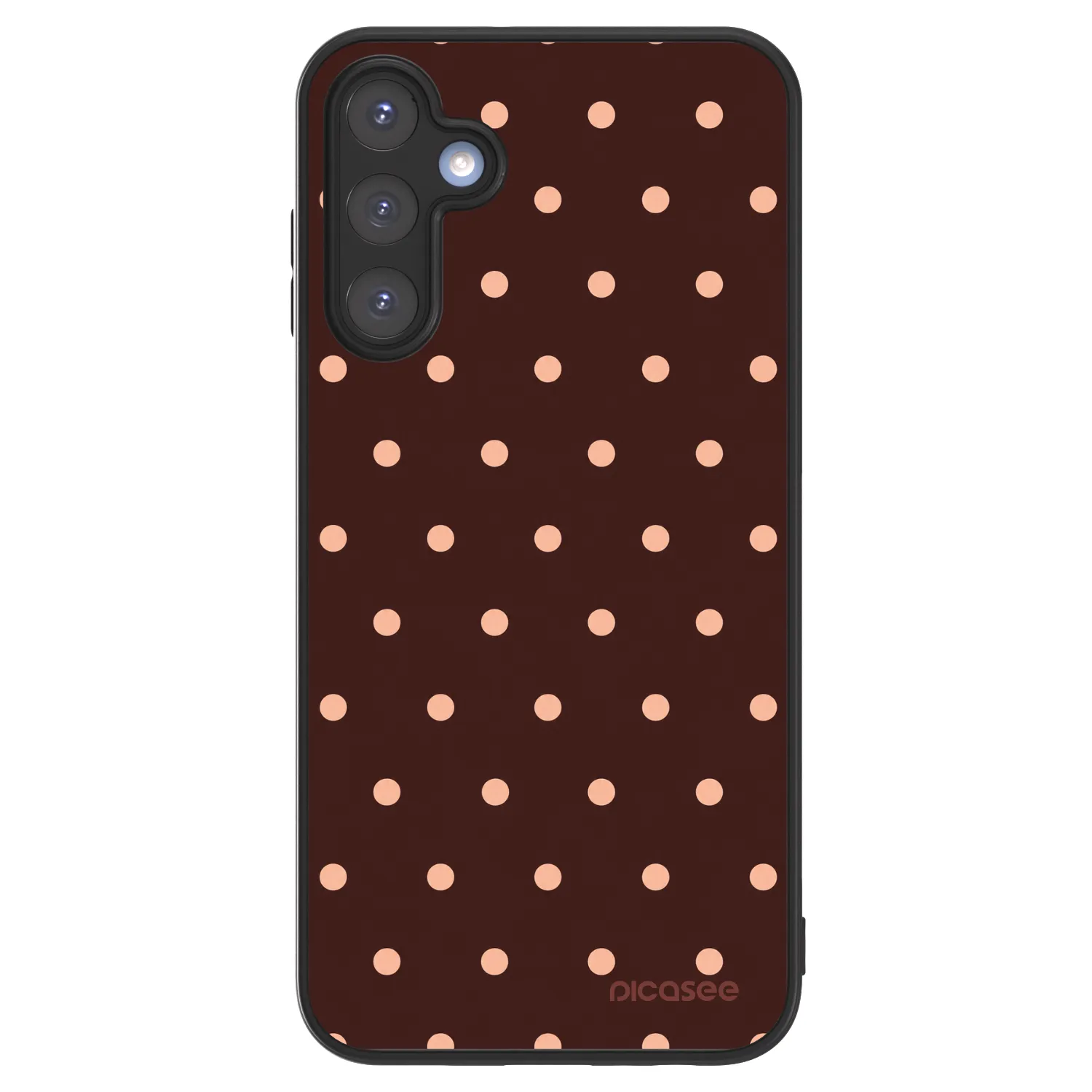 Picasee ULTIMATE CASE Samsung Galaxy A15 A156B 5G - készülékre - Peach Dots & Chocolate