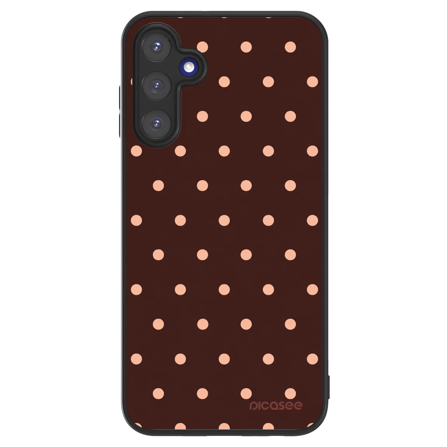 Picasee ULTIMATE CASE Samsung Galaxy A15 A155F 4G - készülékre - Peach Dots & Chocolate