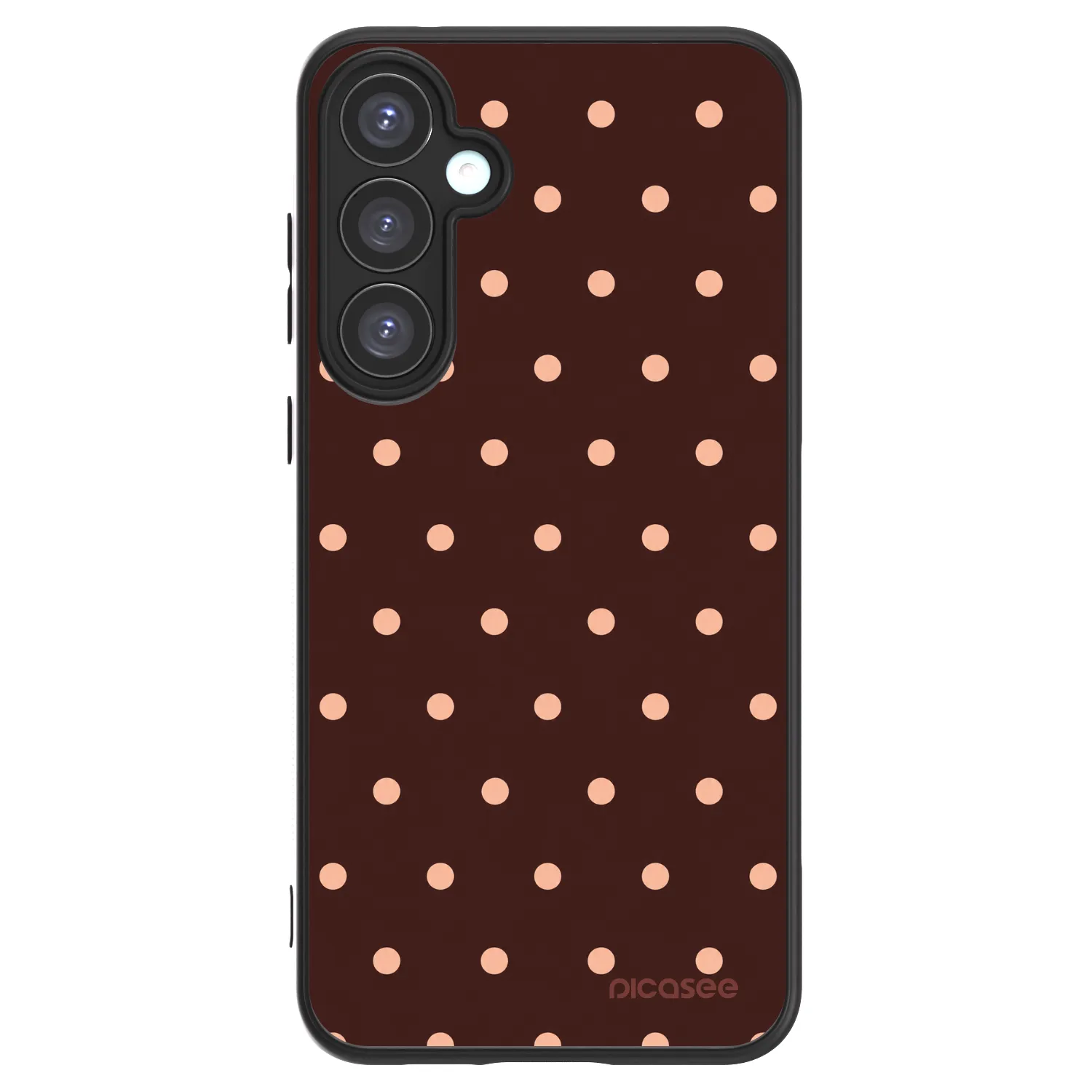 Picasee ULTIMATE CASE Samsung Galaxy A55 5G A556B - készülékre - Peach Dots & Chocolate