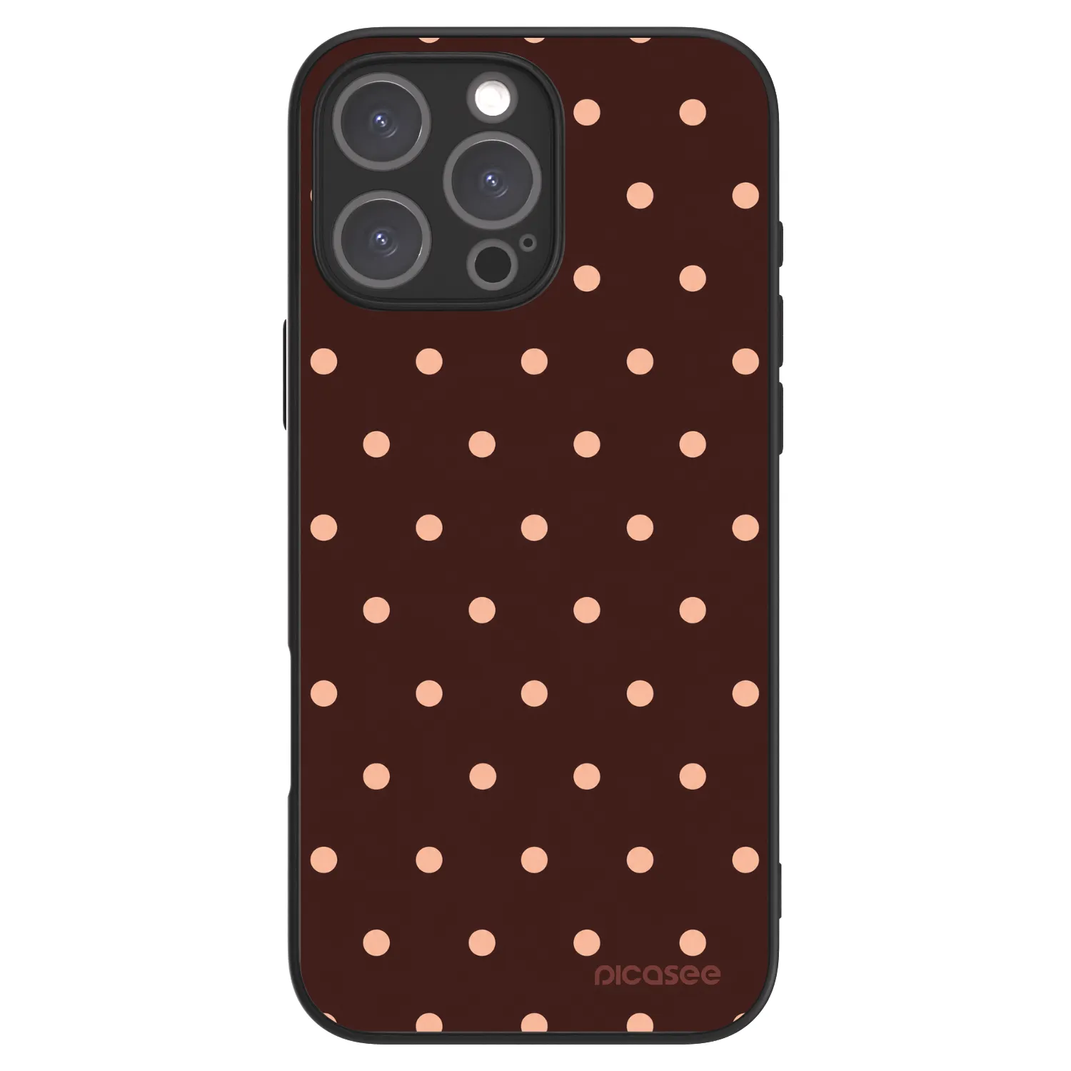 Picasee ULTIMATE CASE MagSafe Apple iPhone 16 Pro Max - készülékre - Peach Dots & Chocolate
