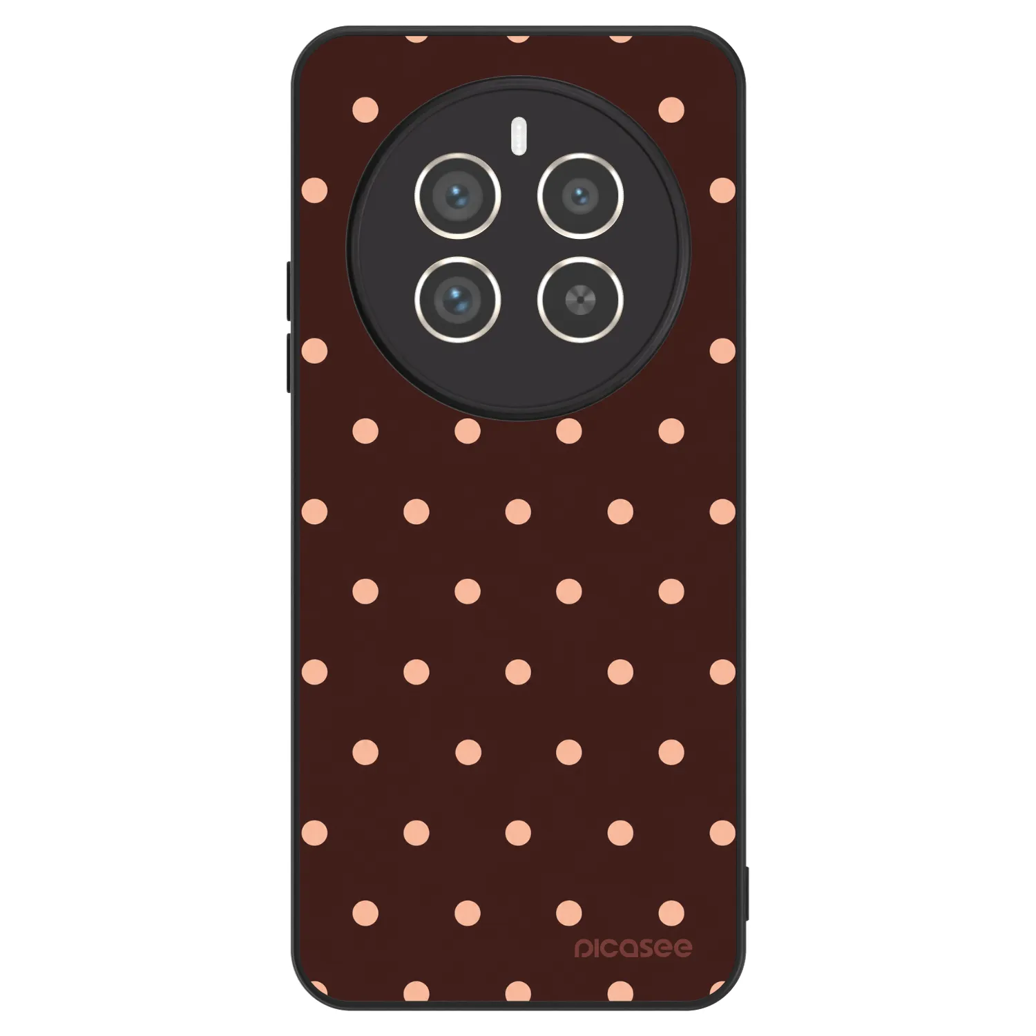 Picasee ULTIMATE CASE Realme 12 Pro 5G - készülékre - Peach Dots & Chocolate