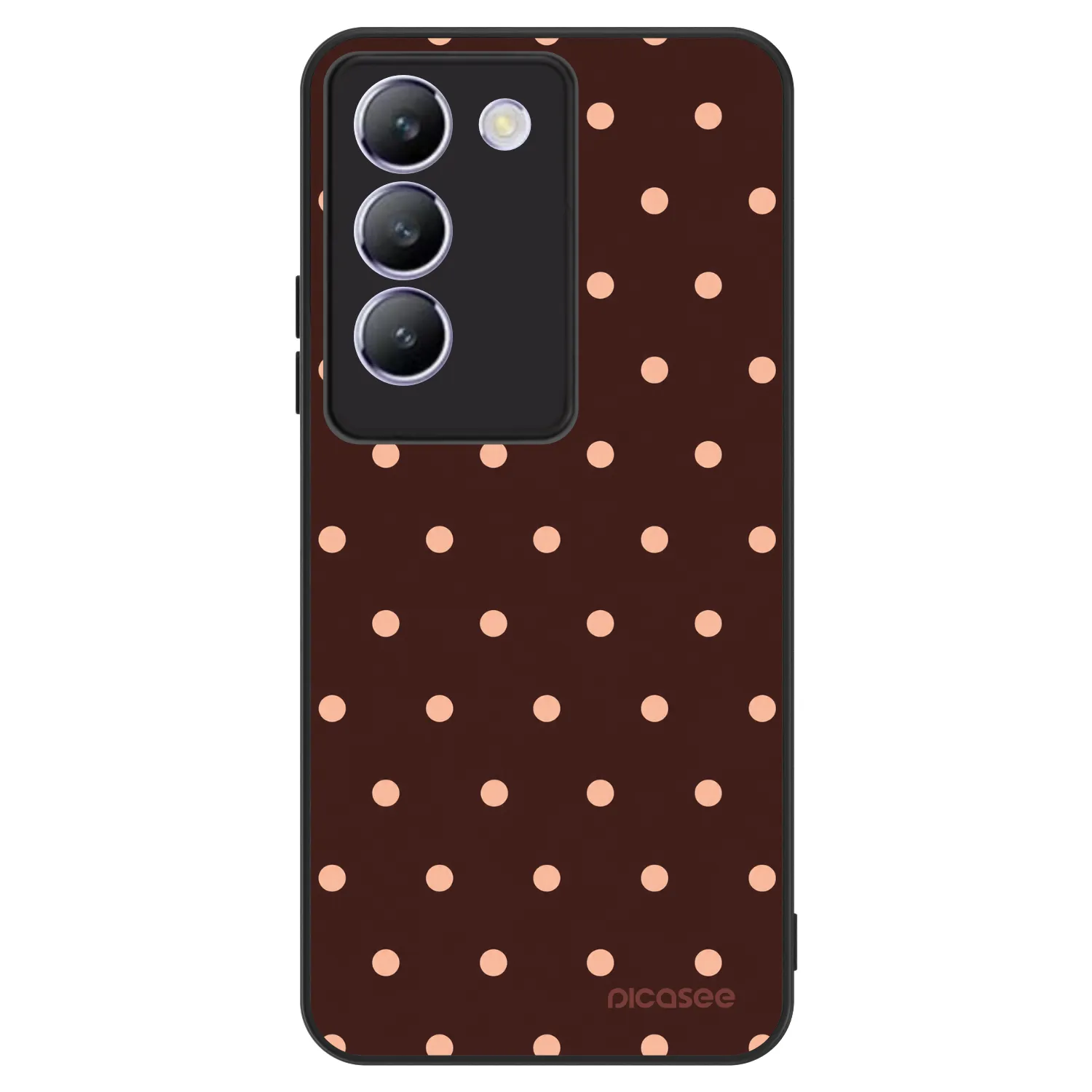 Picasee ULTIMATE CASE Vivo V40 SE 5G - készülékre - Peach Dots & Chocolate