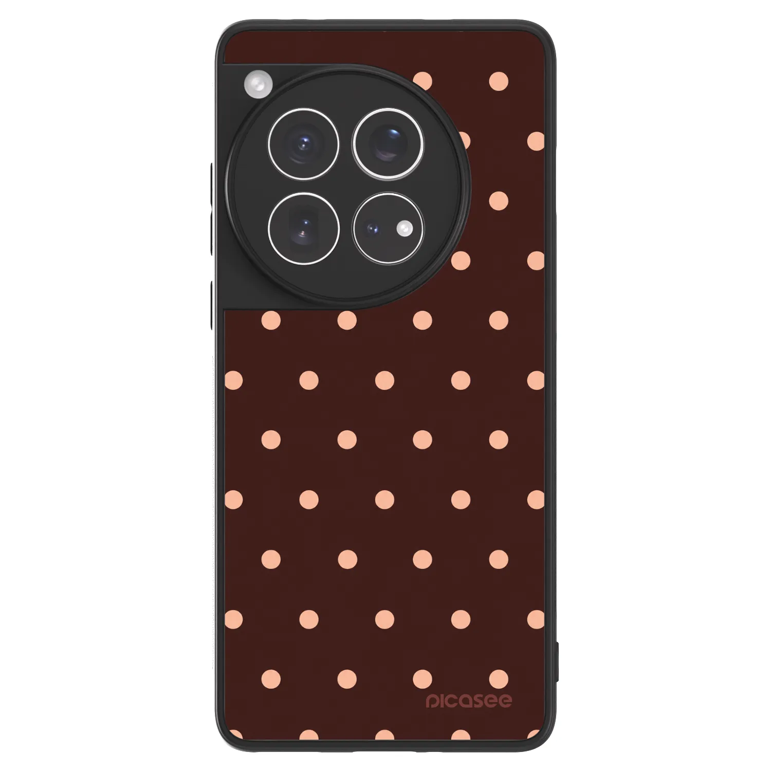 Picasee ULTIMATE CASE OnePlus 12 5G - készülékre - Peach Dots & Chocolate