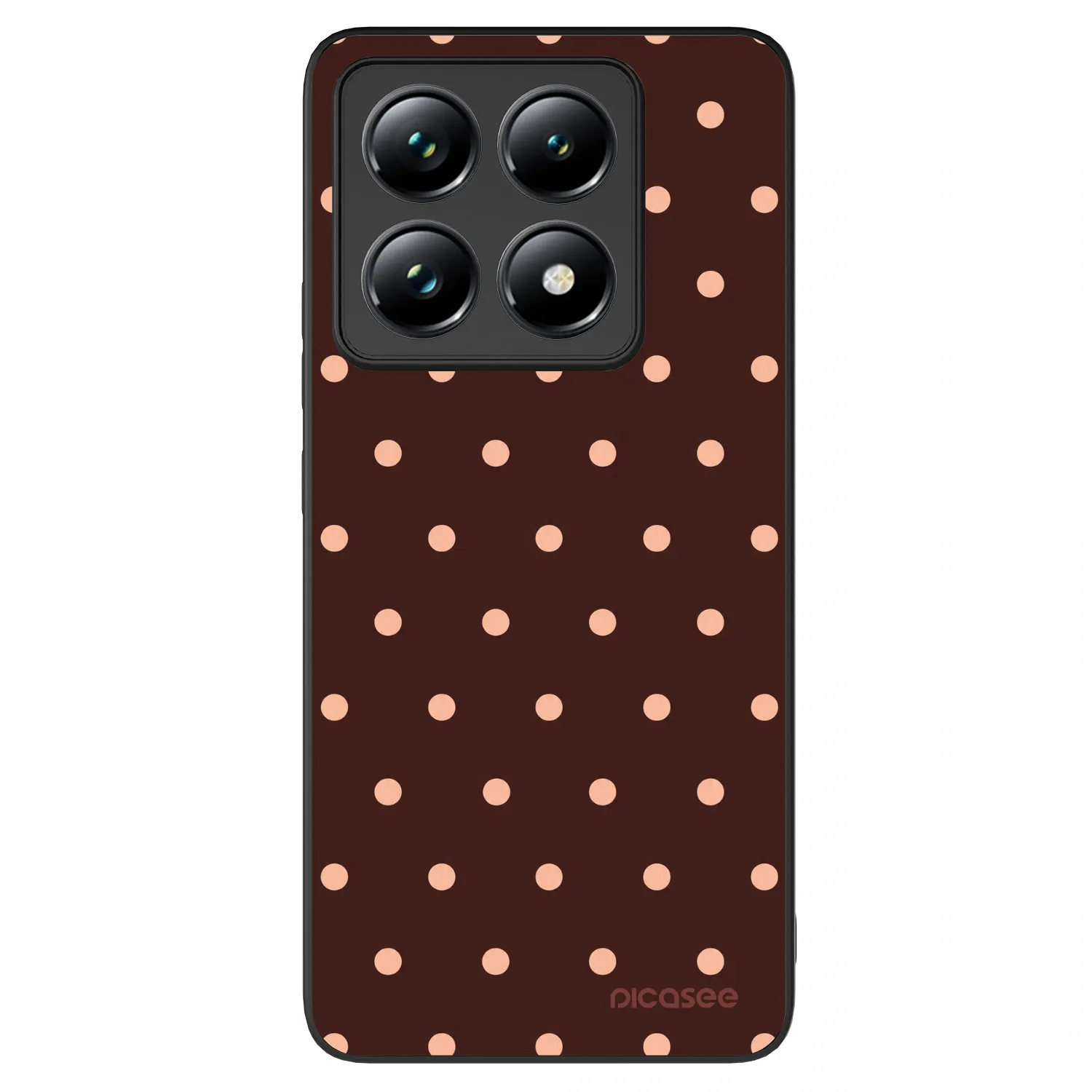 Picasee ULTIMATE CASE Xiaomi 14T Pro - készülékre - Peach Dots & Chocolate