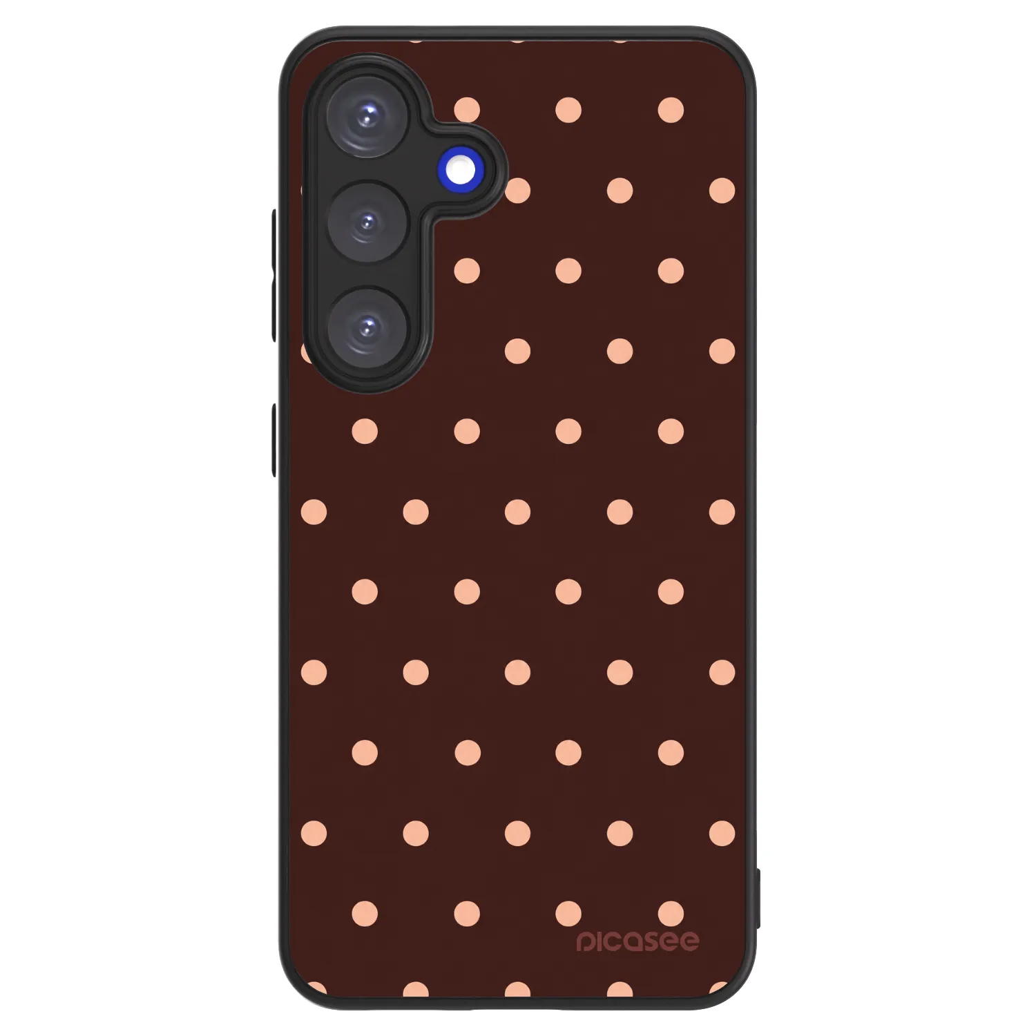 Picasee ULTIMATE CASE Samsung Galaxy S25 5G - készülékre - Peach Dots & Chocolate