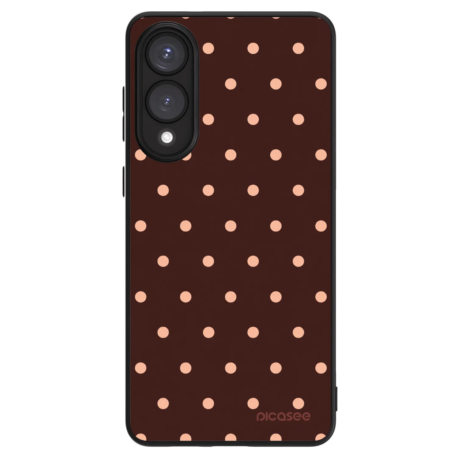 Picasee ULTIMATE CASE Samsung Galaxy S25 Edge 5G - készülékre - Peach Dots & Chocolate