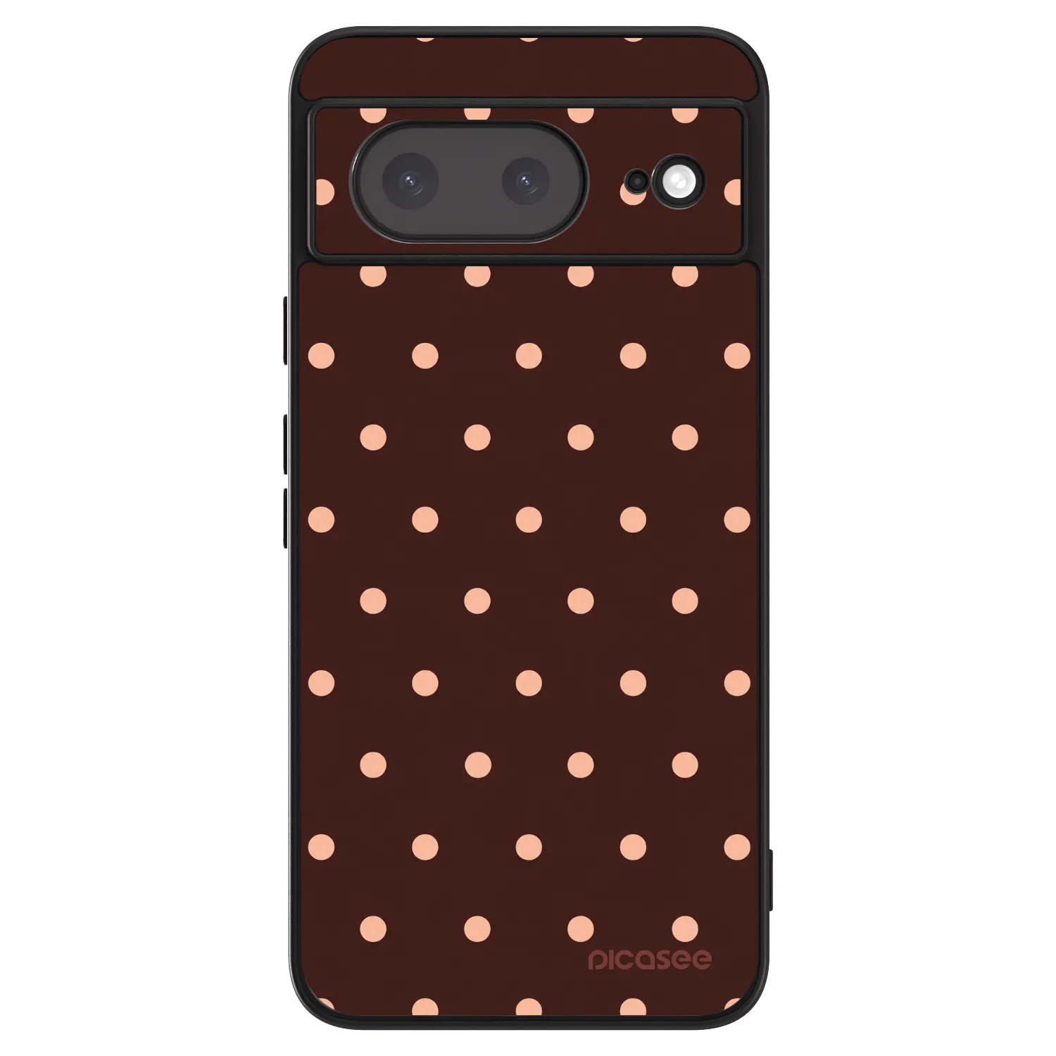 Picasee ULTIMATE CASE Google Pixel 8a - készülékre - Peach Dots & Chocolate