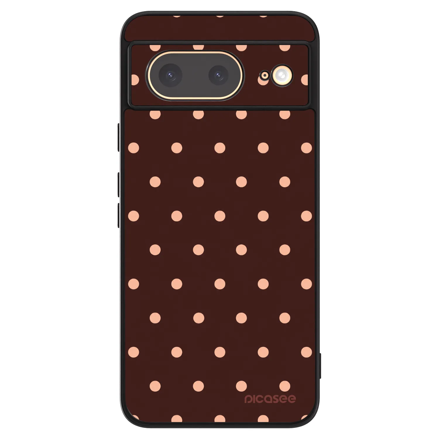 Picasee ULTIMATE CASE Google Pixel 8 - készülékre - Peach Dots & Chocolate
