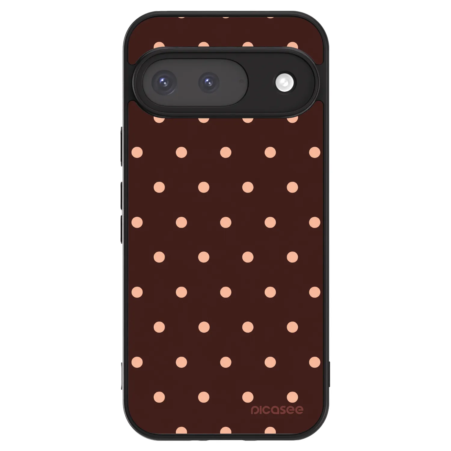 Picasee ULTIMATE CASE Google Pixel 9 - készülékre - Peach Dots & Chocolate
