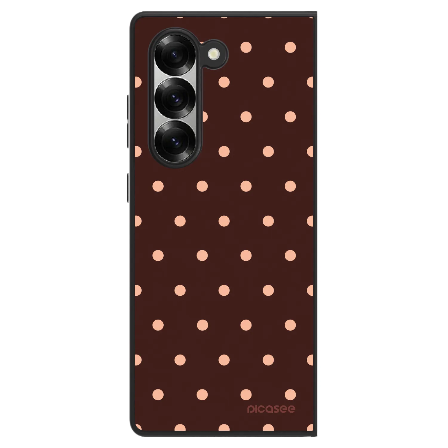 Picasee ULTIMATE CASE Samsung Galaxy Z Fold6 5G - készülékre - Peach Dots & Chocolate