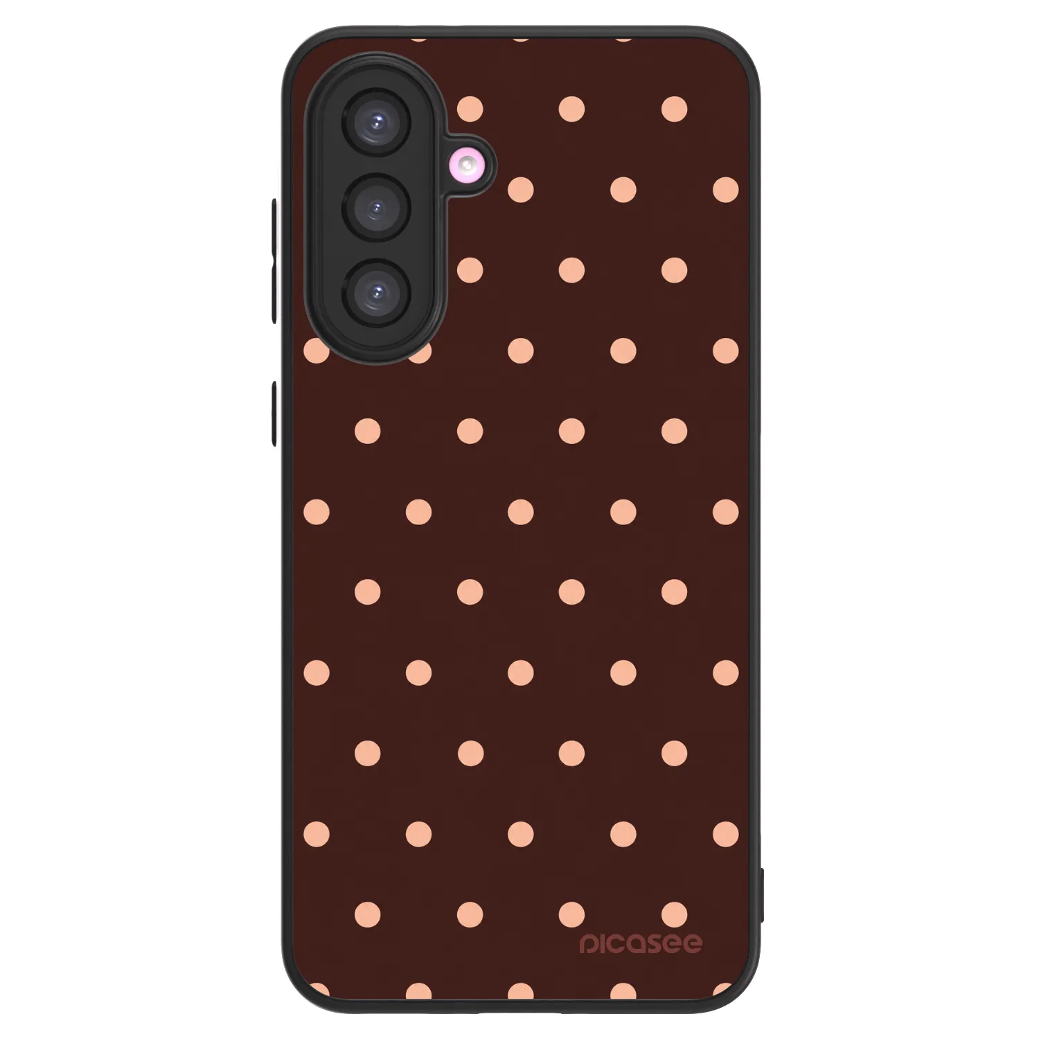 Picasee ULTIMATE CASE Samsung Galaxy A36 5G - készülékre - Peach Dots & Chocolate