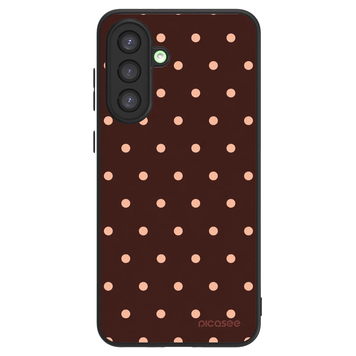Picasee ULTIMATE CASE Samsung Galaxy A26 5G A266B - készülékre - Peach Dots & Chocolate