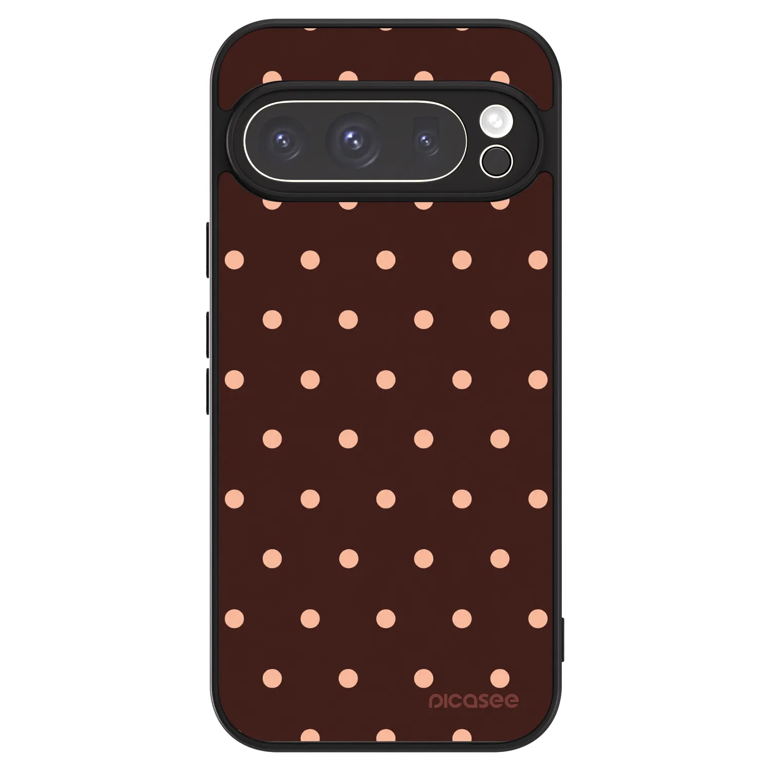 Picasee ULTIMATE CASE Google Pixel 9 Pro - készülékre - Peach Dots & Chocolate