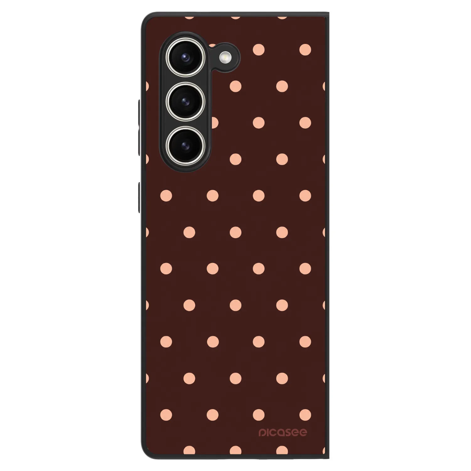 Picasee ULTIMATE CASE Samsung Galaxy Z Fold5 5G - készülékre - Peach Dots & Chocolate