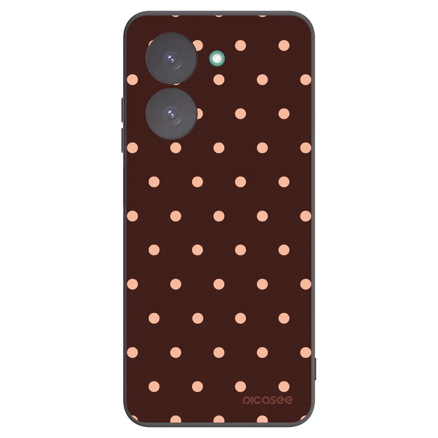 Picasee fekete szilikon tok az alábbi mobiltelefonokra Xiaomi Redmi A5 - Peach Dots & Chocolate