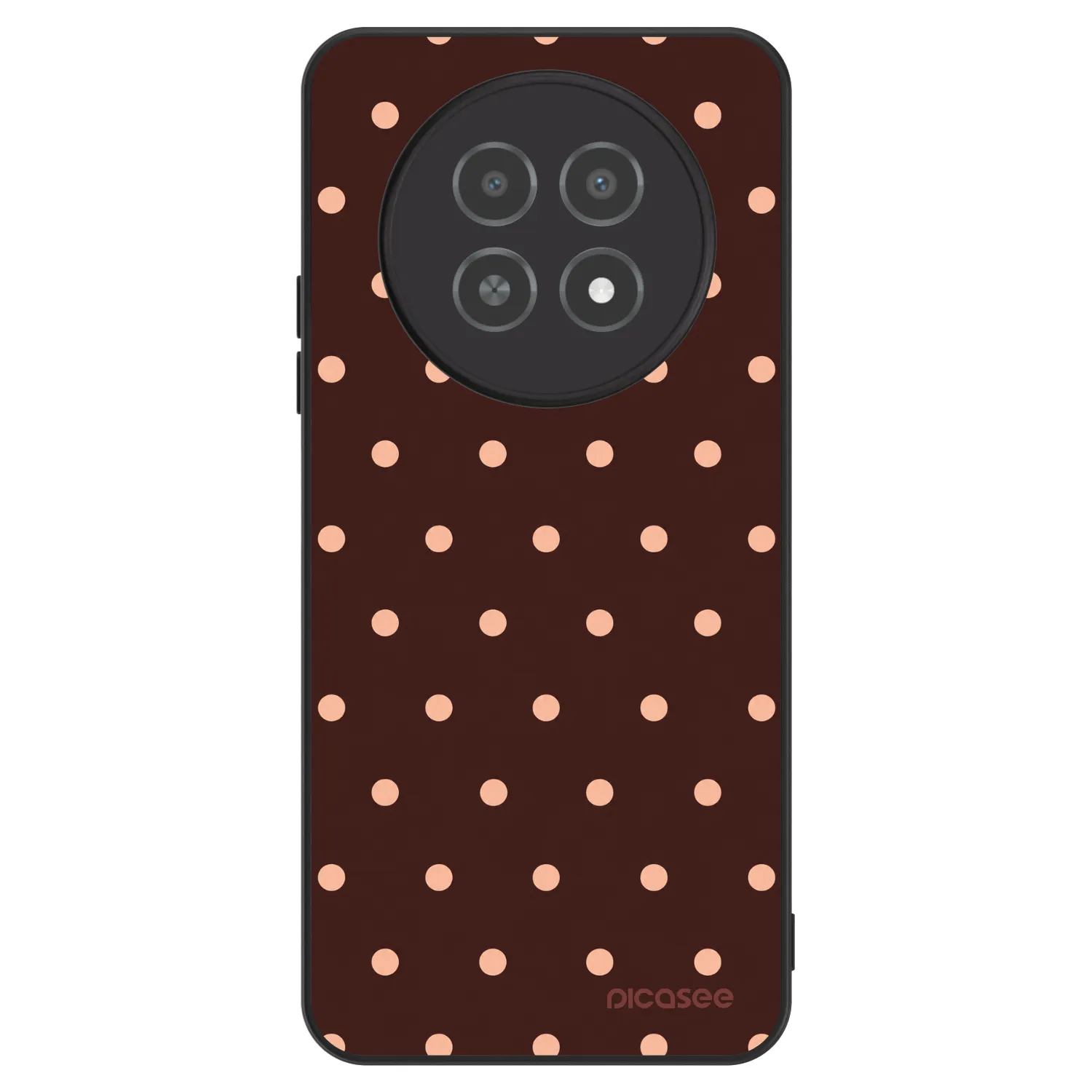 Picasee ULTIMATE CASE Realme 12X - készülékre - Peach Dots & Chocolate