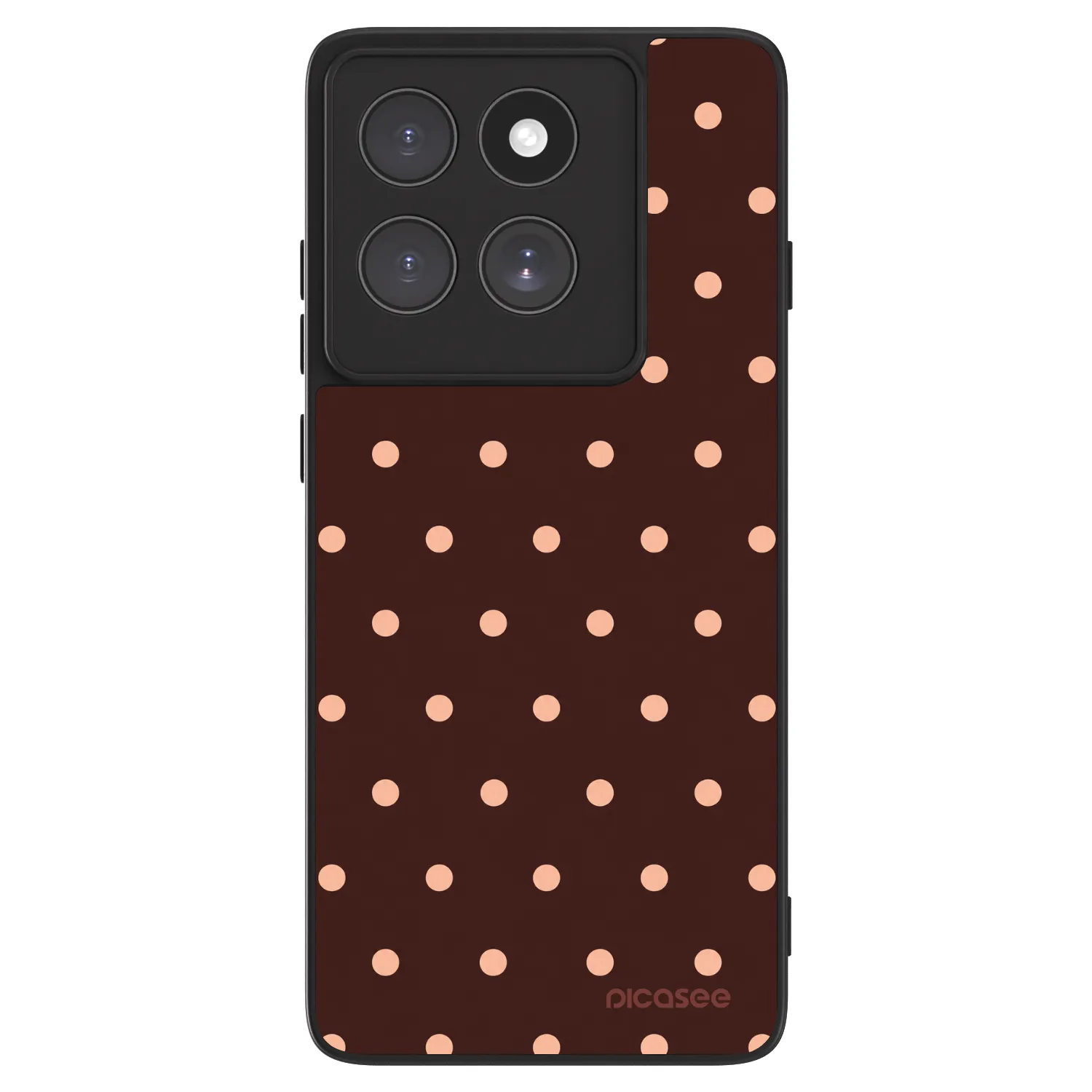 Picasee ULTIMATE CASE Motorola Edge 60 5G - készülékre - Peach Dots & Chocolate