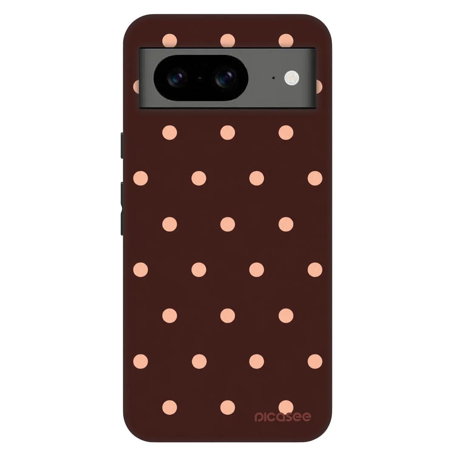 Picasee Fashion Case Google Pixel 8 Pro - Peach Dots & Chocolate