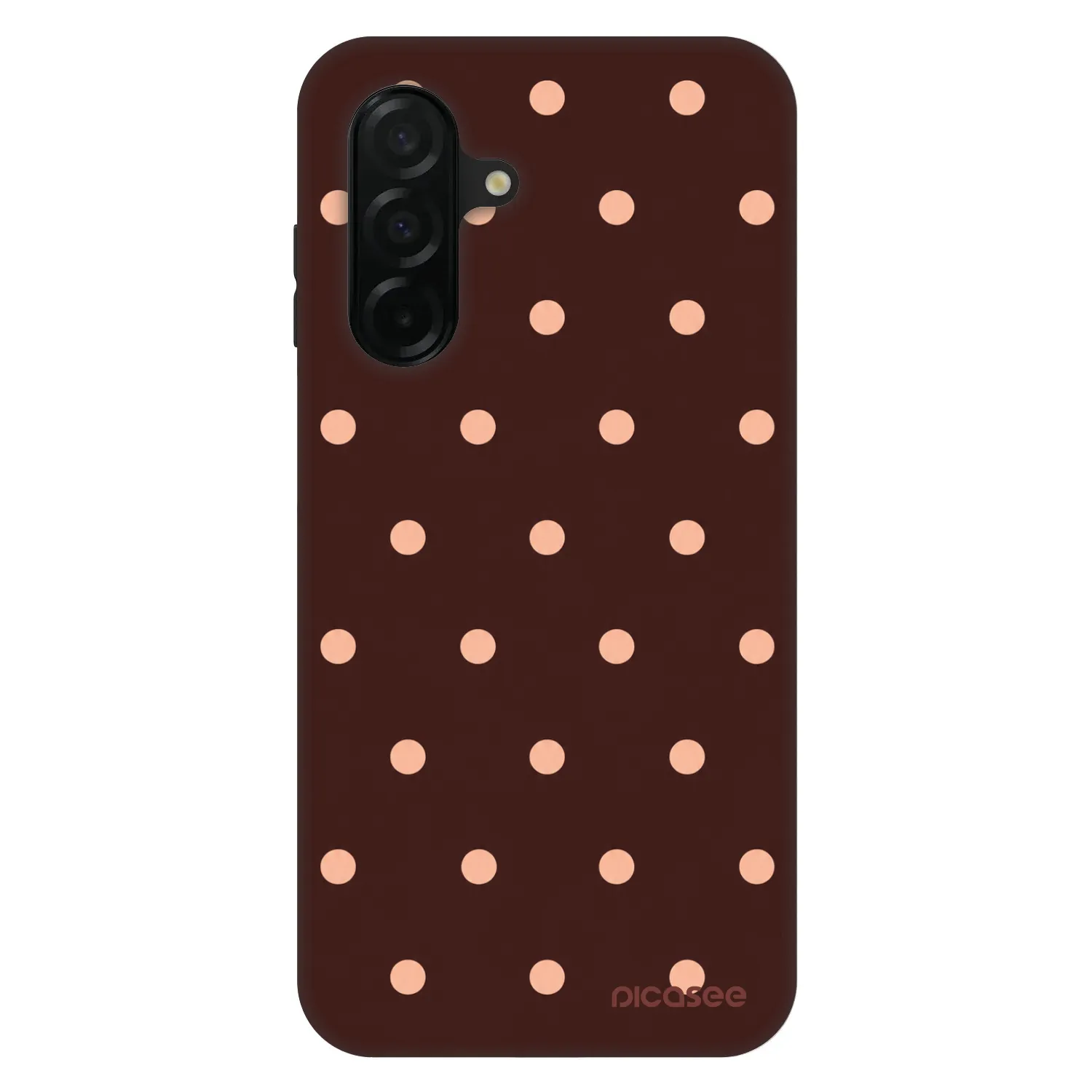 Picasee Fashion Case Samsung Galaxy A26 5G A266B - Peach Dots & Chocolate