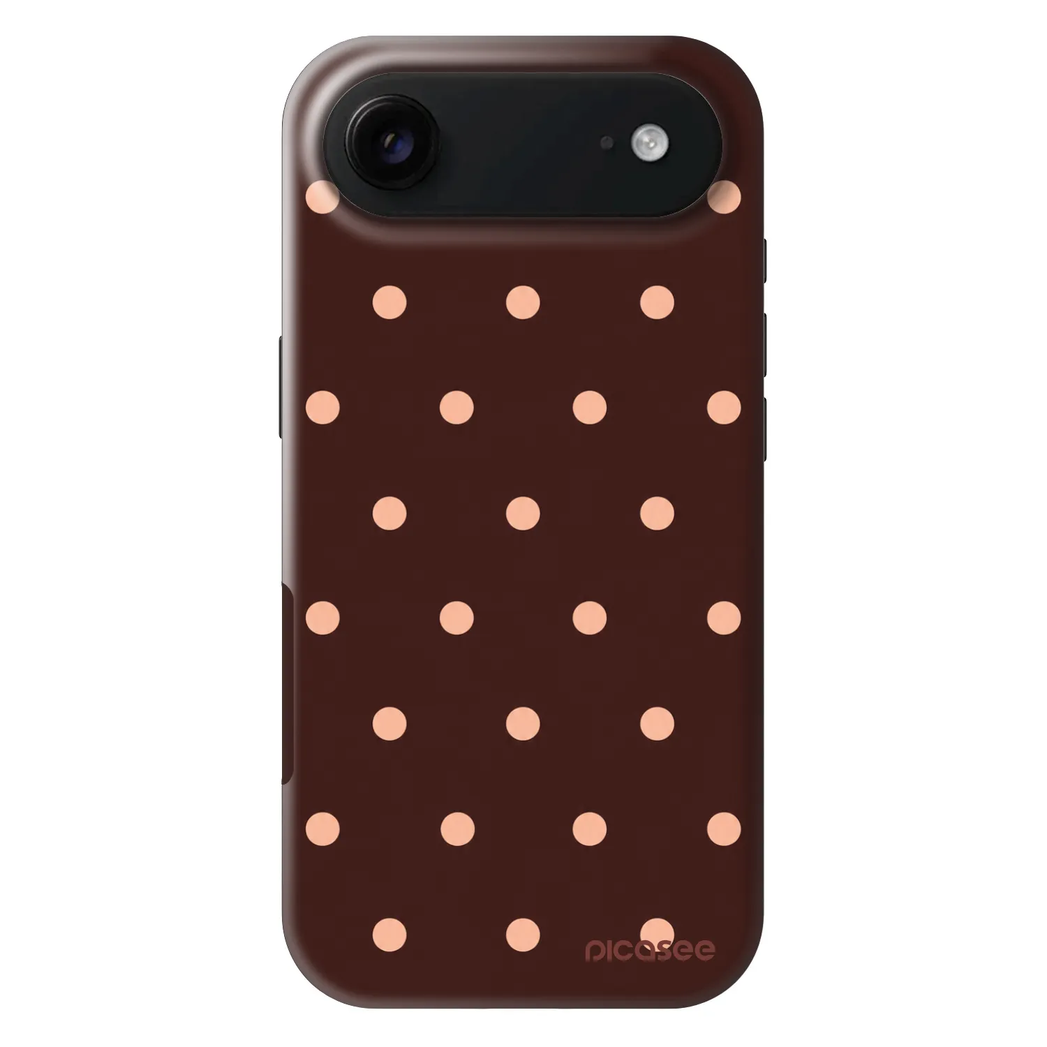 Picasee Fashion Case MagSafe Apple iPhone Air - Peach Dots & Chocolate
