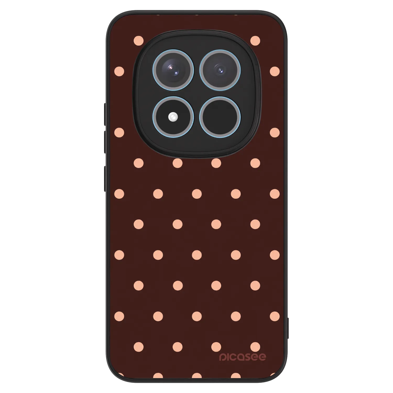 Picasee ULTIMATE CASE Xiaomi Redmi Note 15 Pro+ - készülékre - Peach Dots & Chocolate