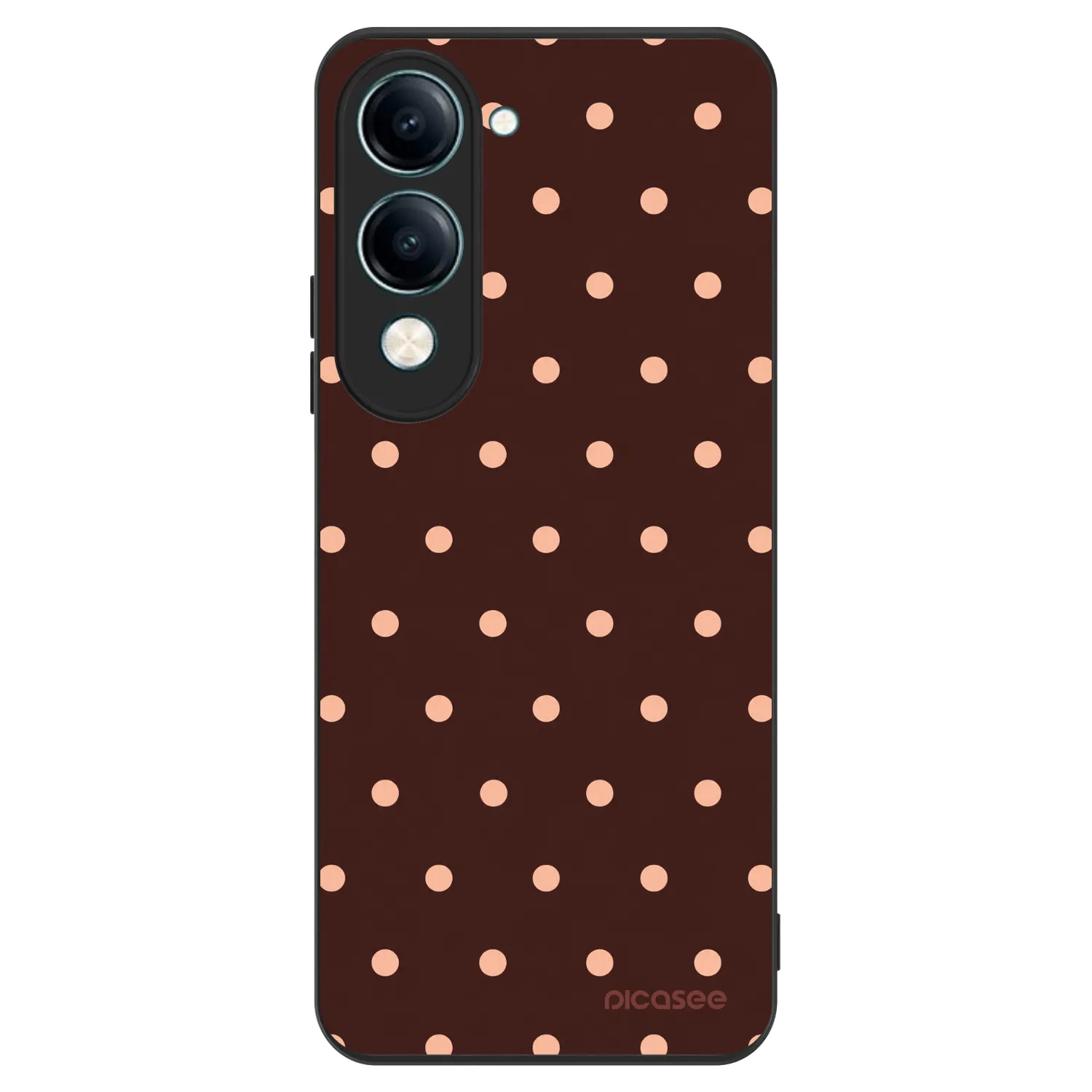 Picasee ULTIMATE CASE Vivo Y29s 5G - készülékre - Peach Dots & Chocolate