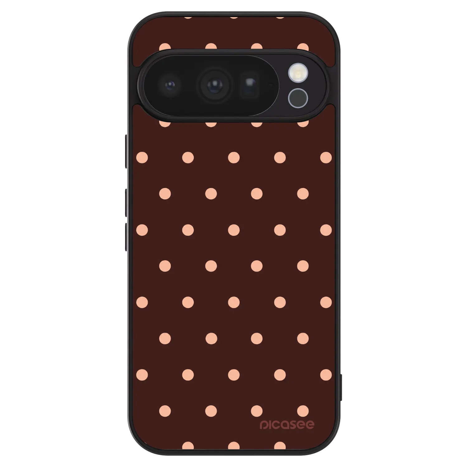 Picasee ULTIMATE CASE Google Pixel 10 Pro - készülékre - Peach Dots & Chocolate