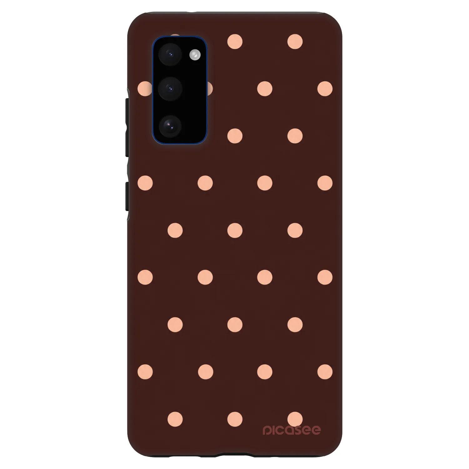 Picasee Fashion Case Samsung Galaxy S20 FE - Peach Dots & Chocolate