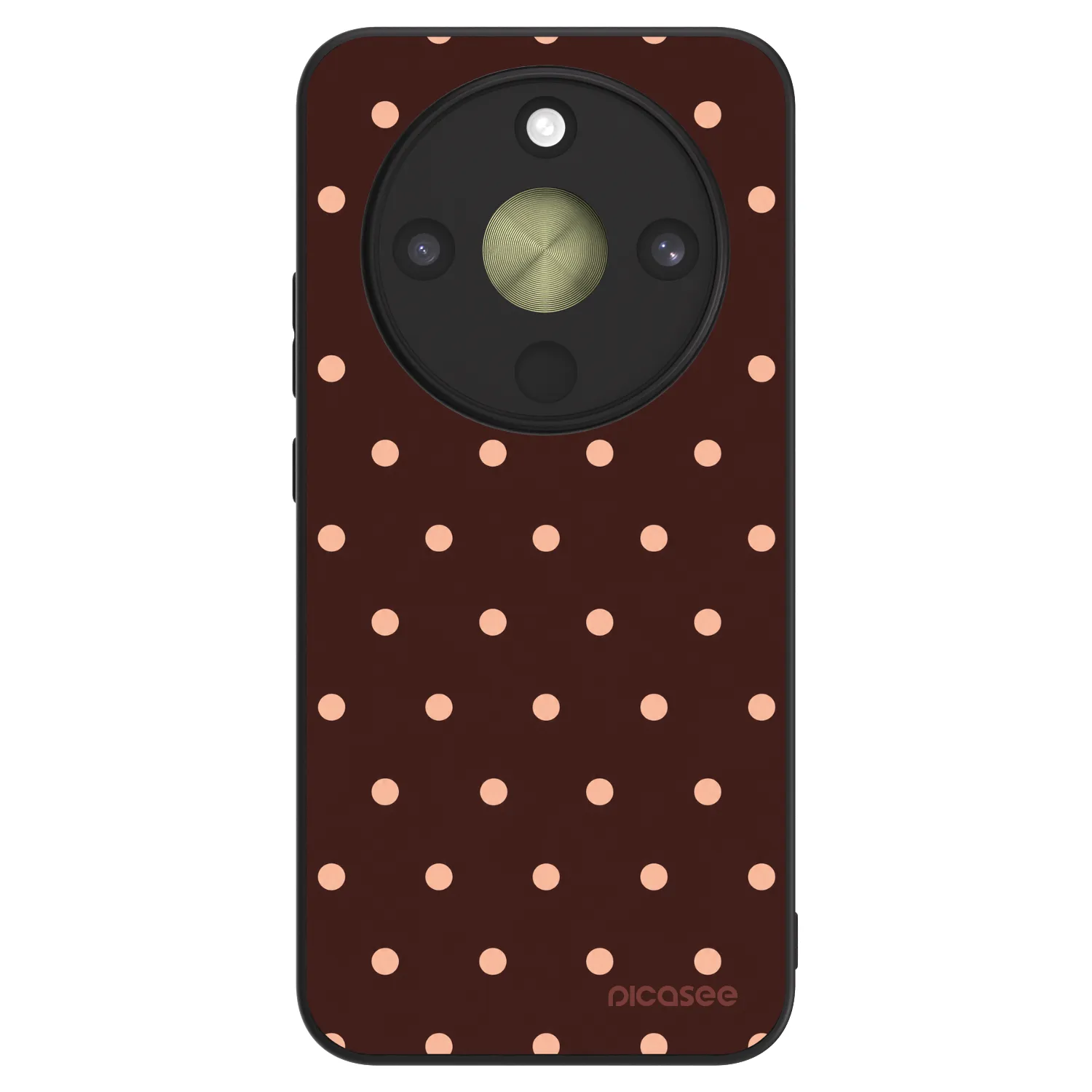 Picasee ULTIMATE CASE Honor Magic8 Lite 5G - készülékre - Peach Dots & Chocolate