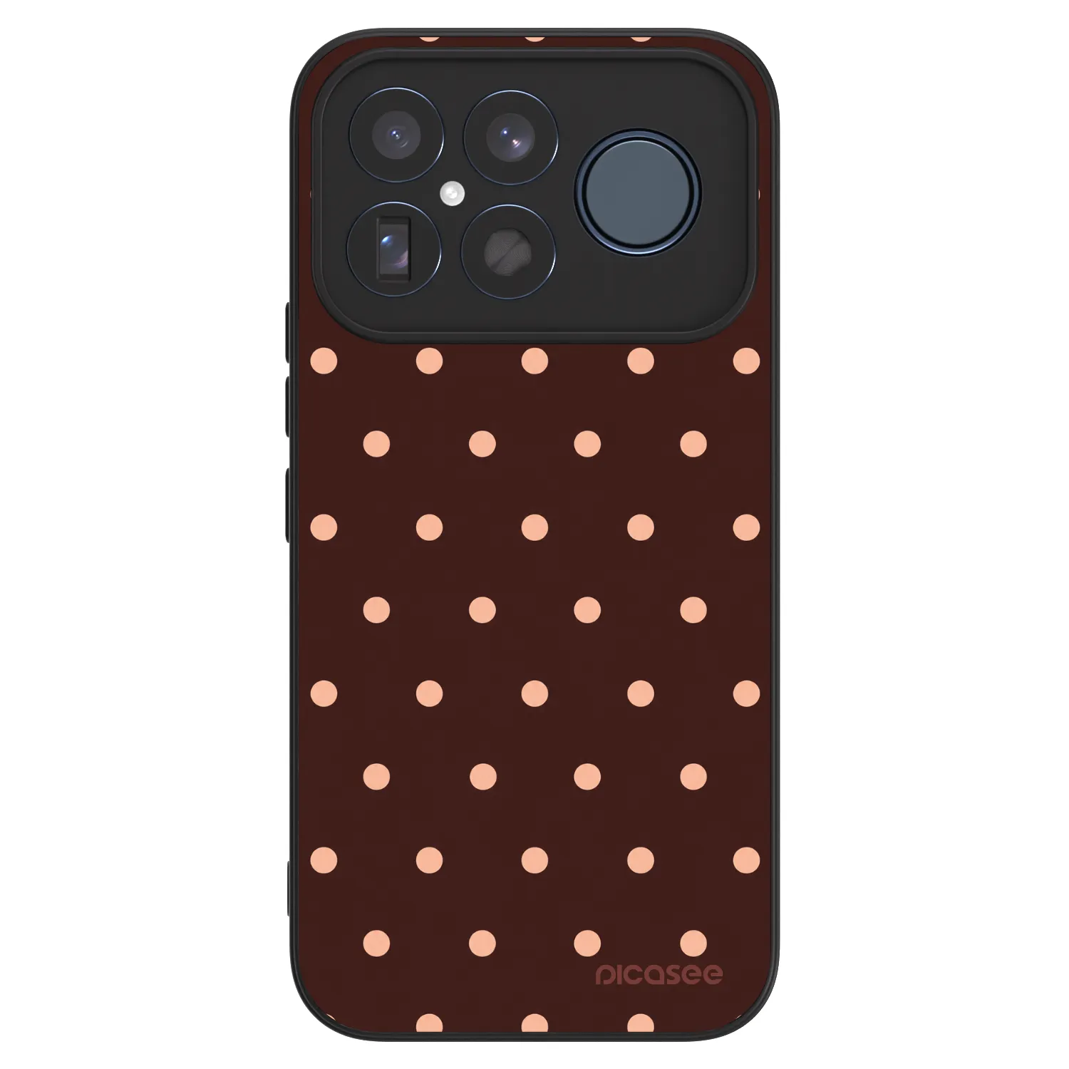Picasee ULTIMATE CASE Xiaomi Poco F8 Ultra - készülékre - Peach Dots & Chocolate
