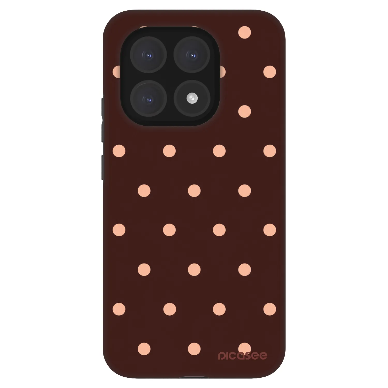 Picasee Fashion Case Xiaomi 15T - Peach Dots & Chocolate